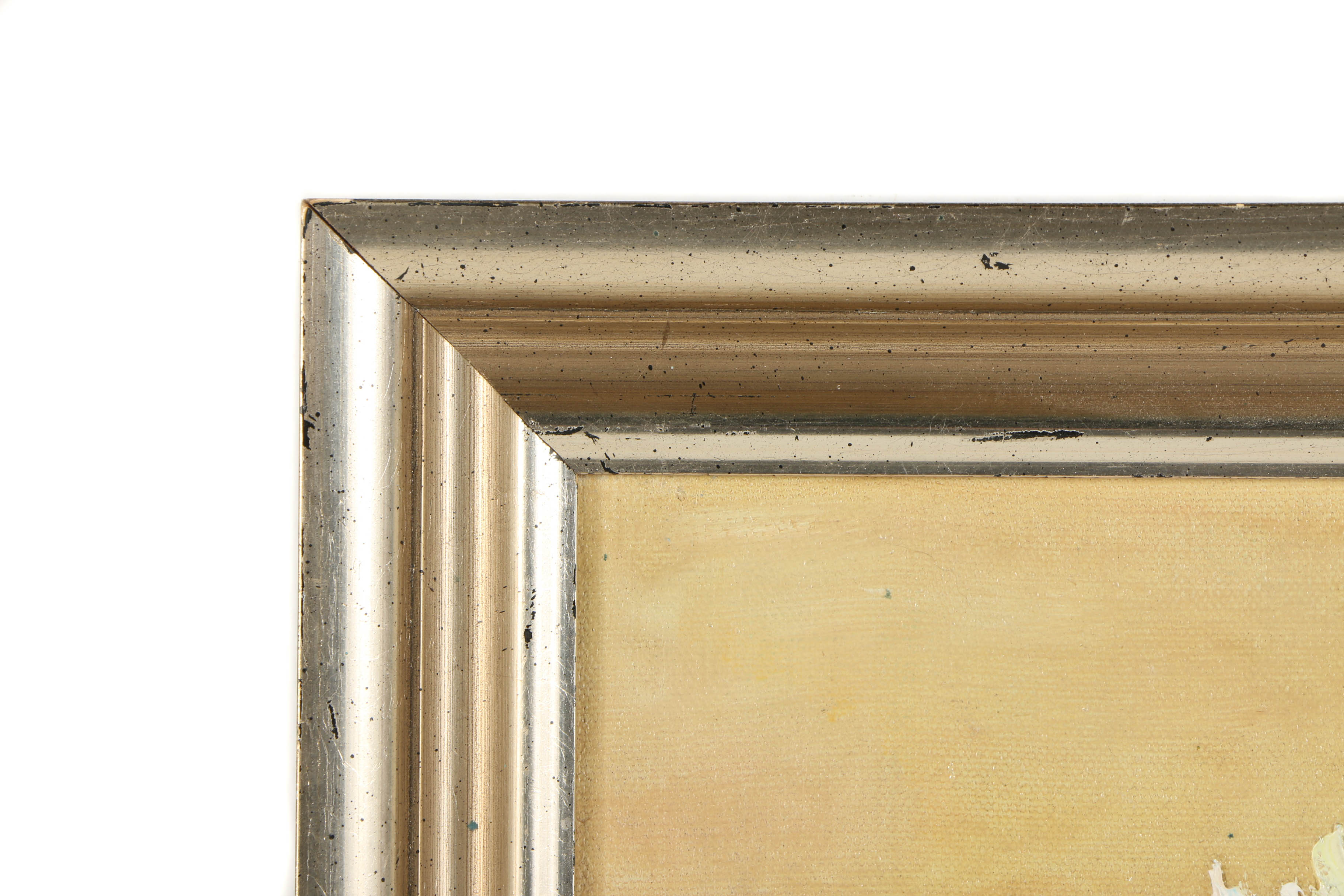 Kathryn Tauber Oil Painting "White Mums in Greenhouse"