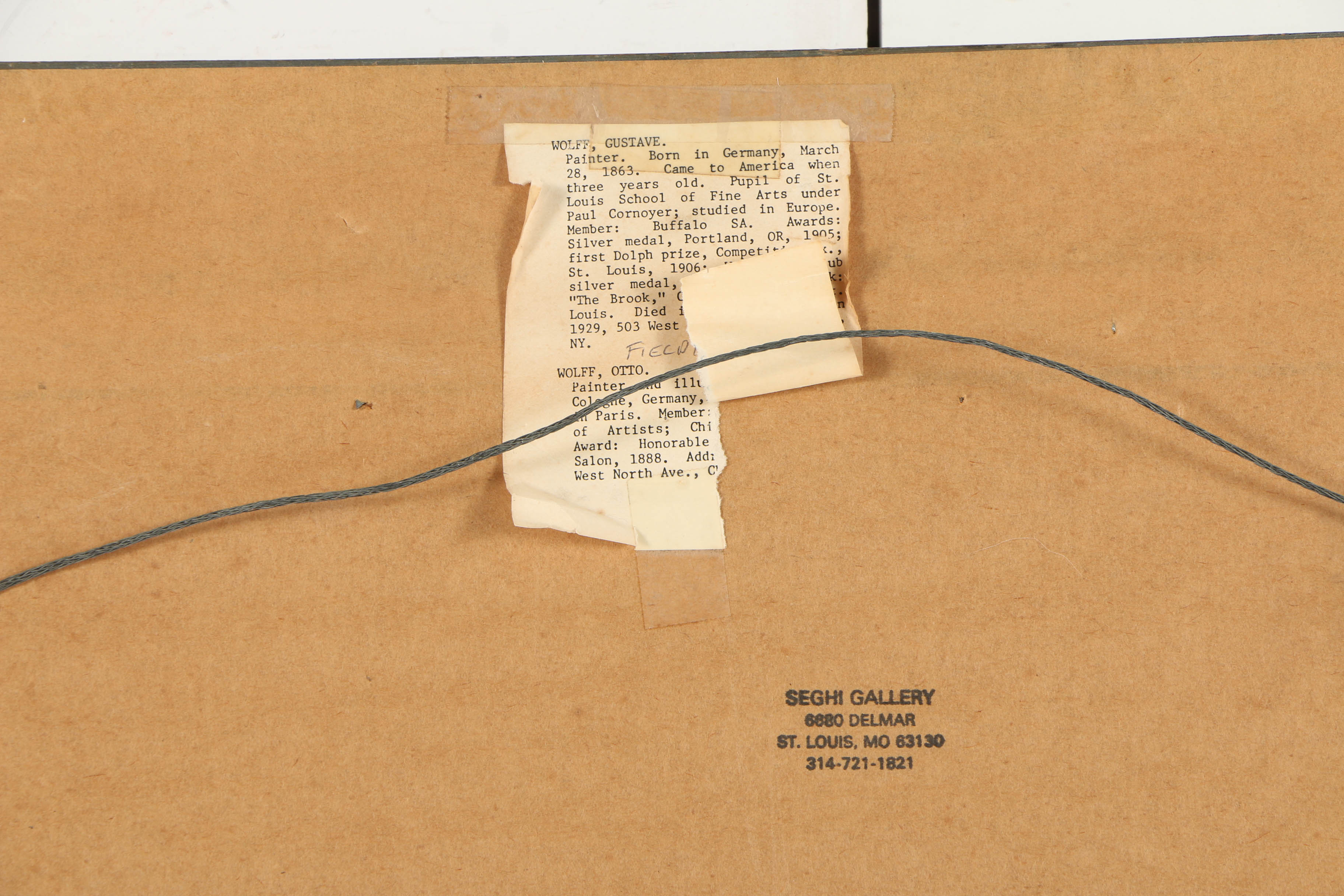 Gustav Wolff Oil Painting