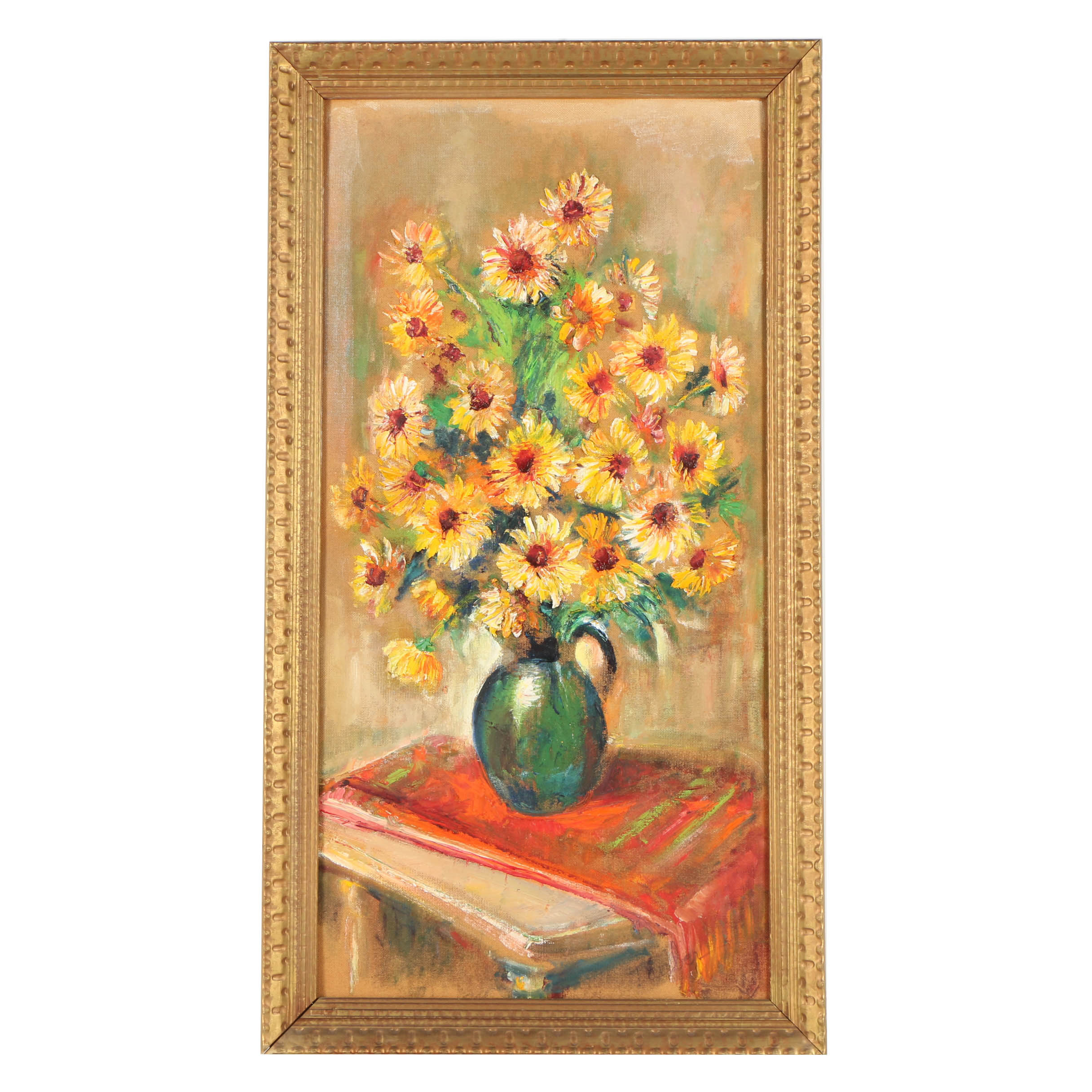 Kathryn Tauber Oil Painting "Black Eyed Susans"