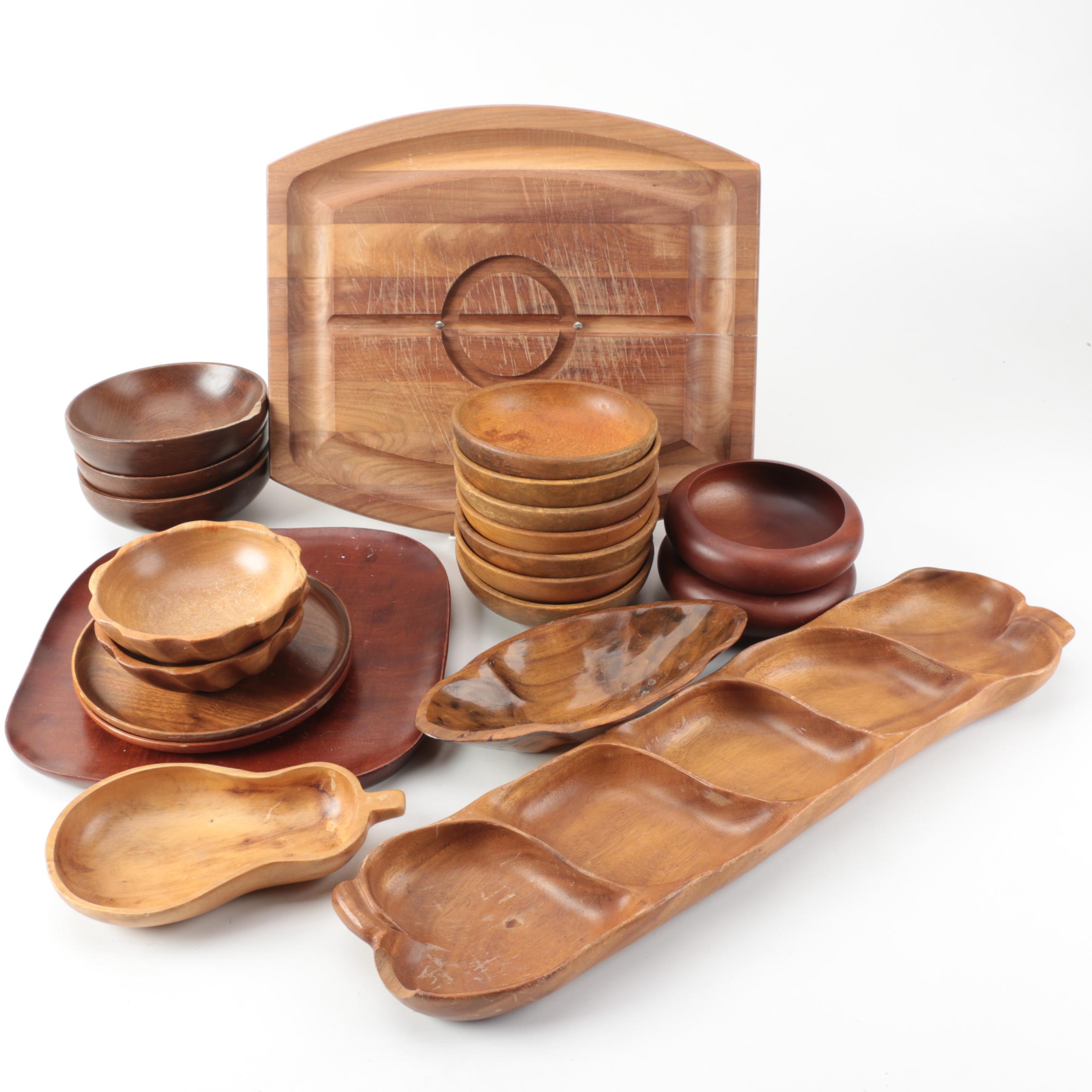 Wooden Bowls and Serveware Featuring Monkey Pod