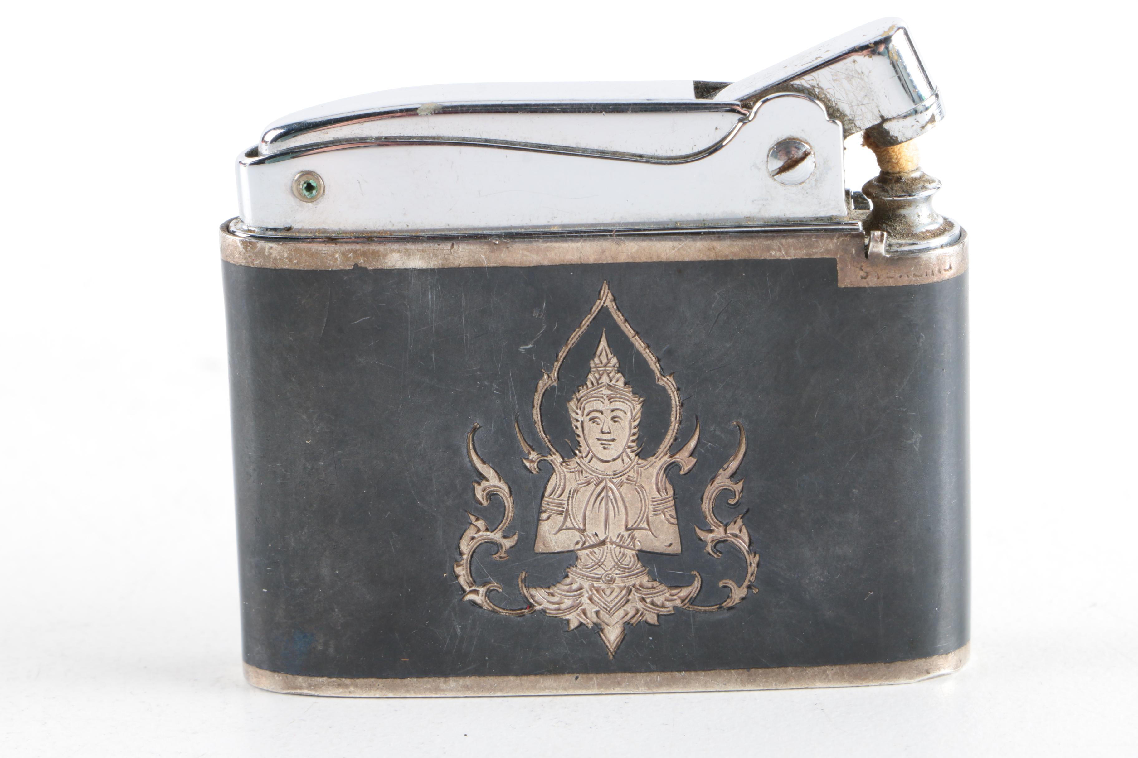 Vintage Zippo Flip Lighters, Zippo Tape Measure and Ronson Lighter