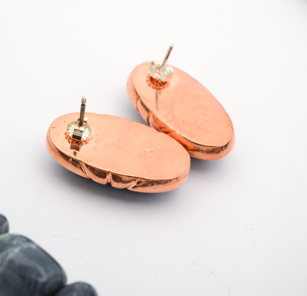 Sterling Silver Necklaces and Copper Earring by Jay King