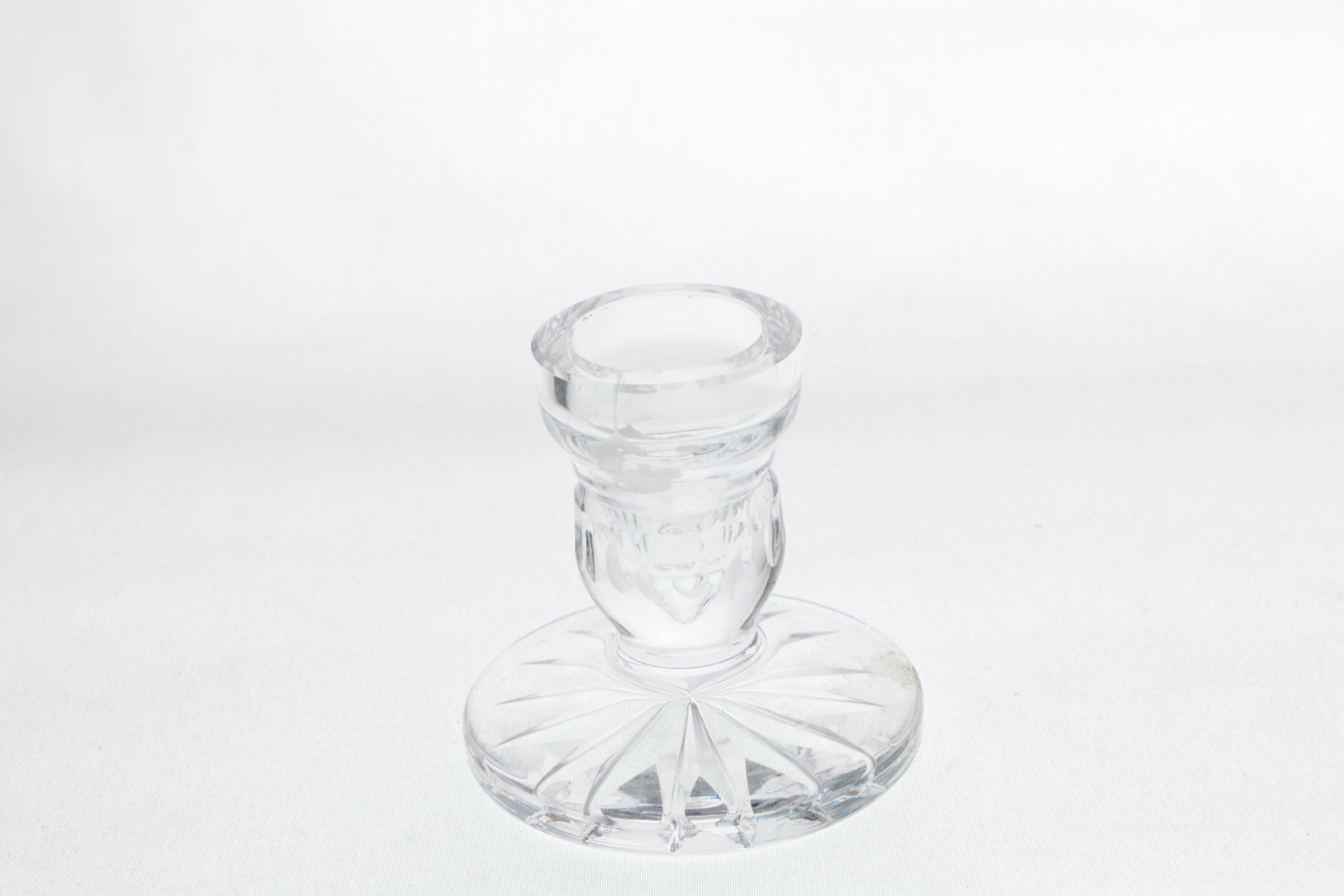 Waterford Crystal Candleholders and Bud Vase