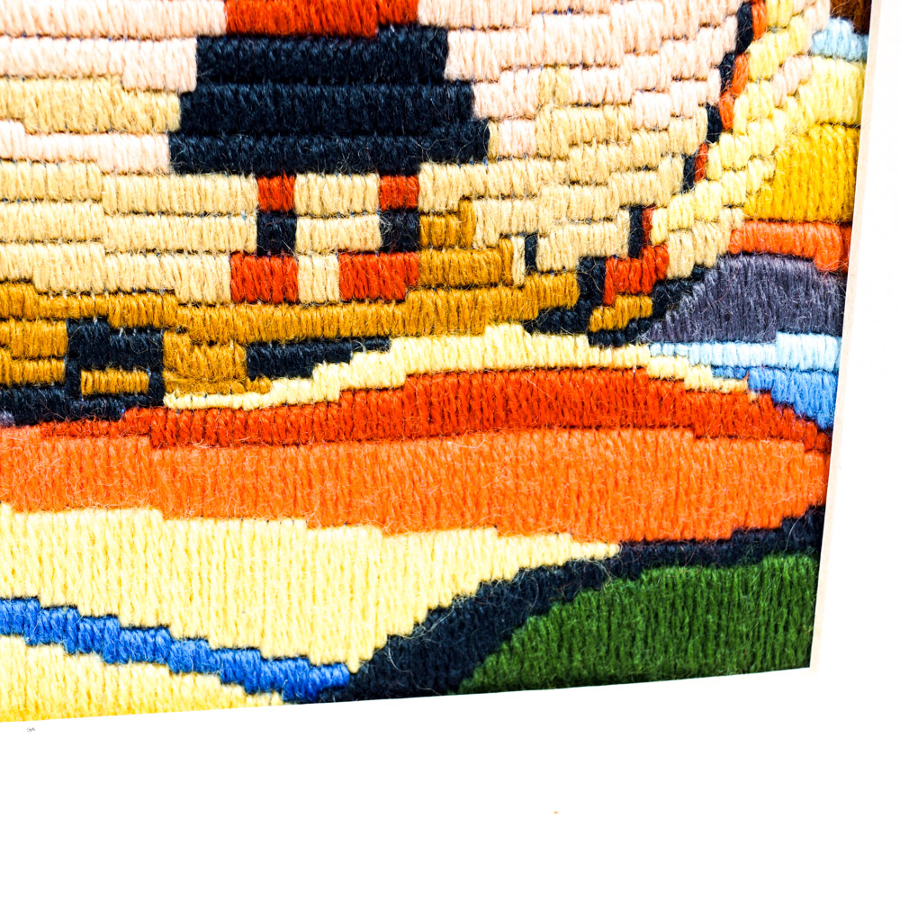 Long-Stitch Needlepoint of Native American Crafts