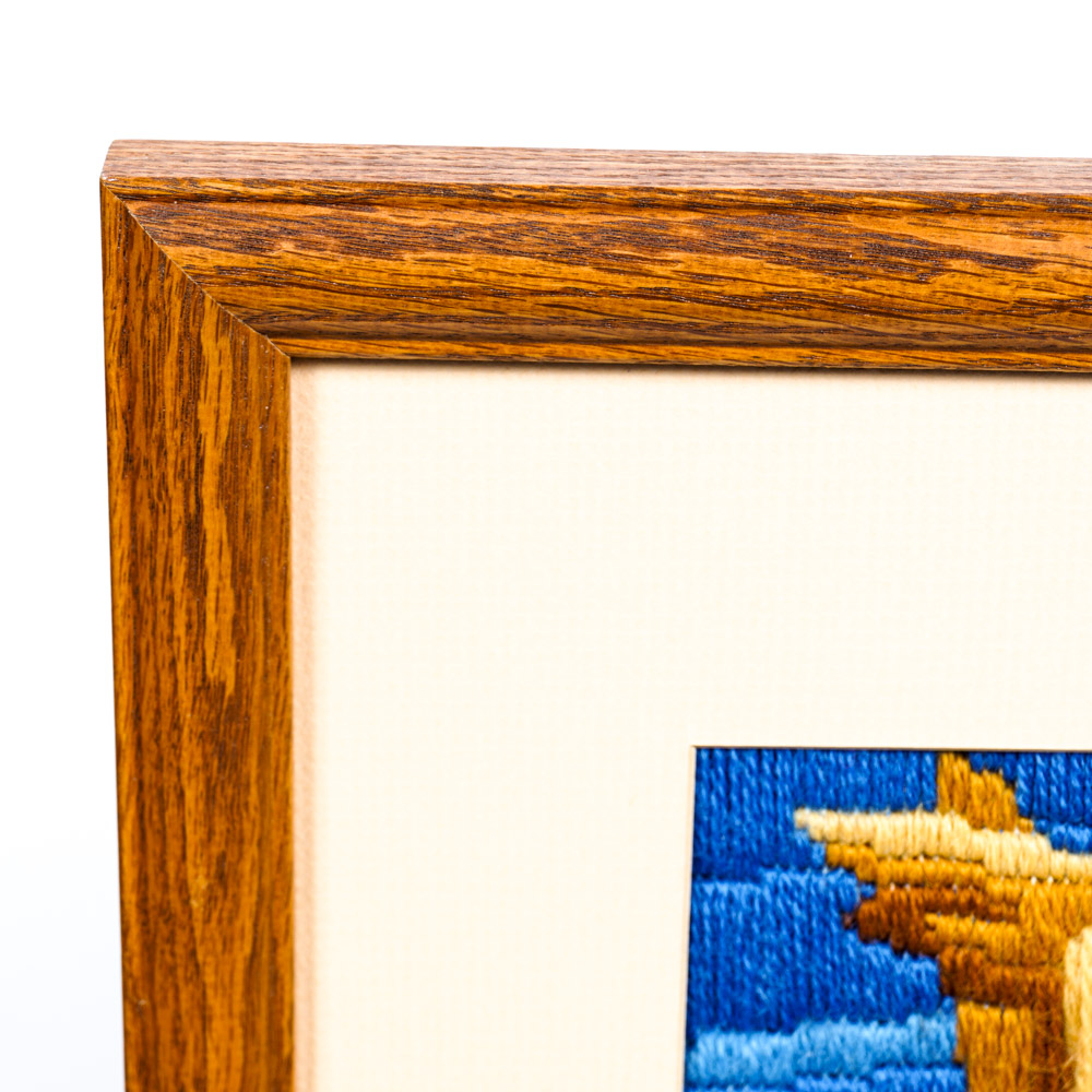 Long-Stitch Needlepoint of Native American Crafts