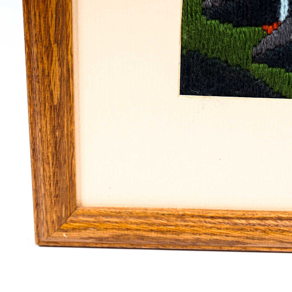 Long-Stitch Needlepoint of Native American Crafts