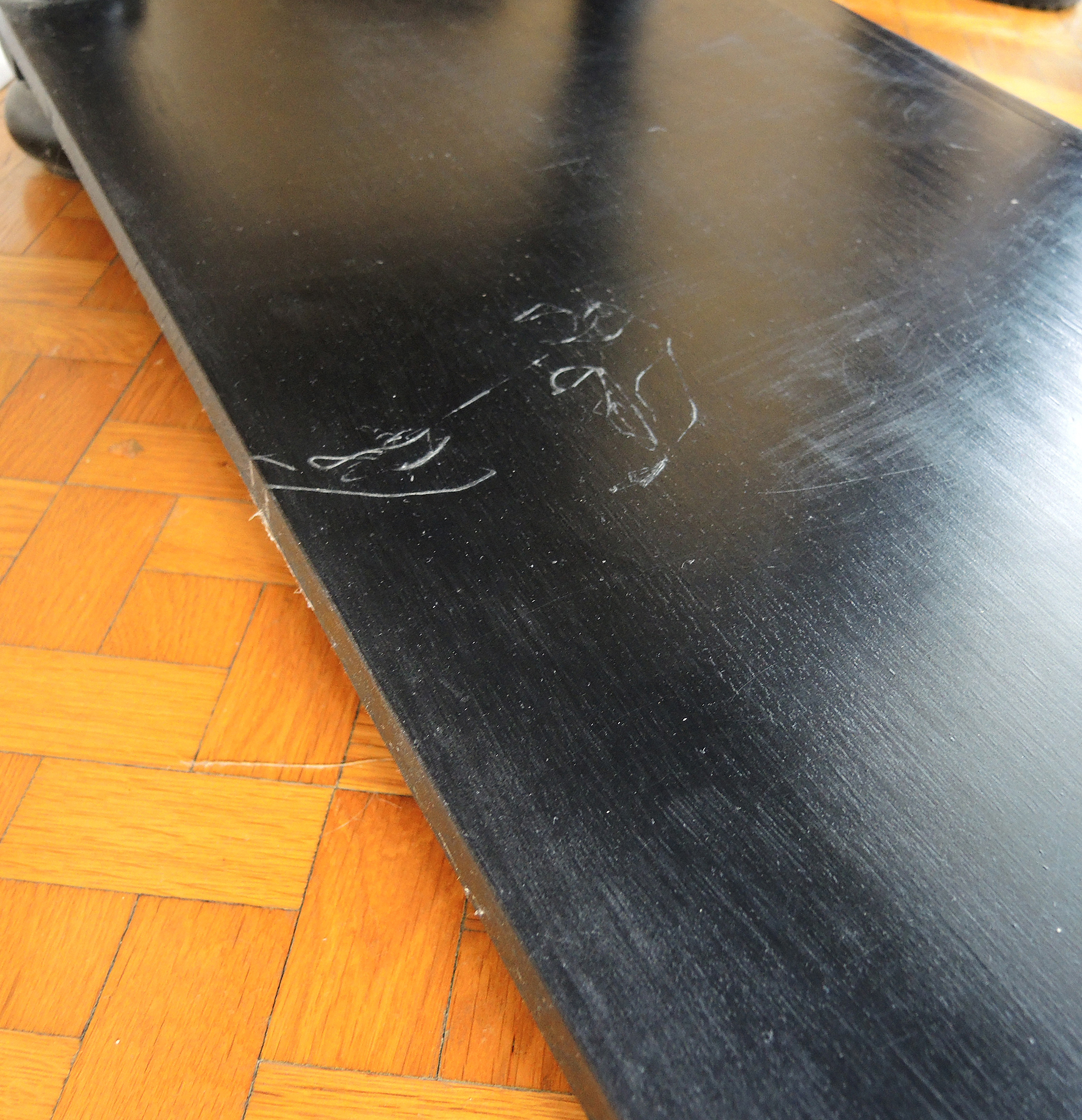 Arhaus Cobrizo Hammered Copper Top Black Sideboard