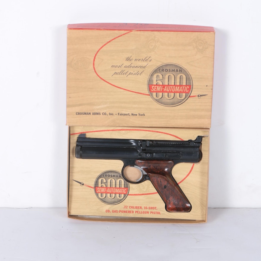Vintage Crosman 600 Semi-Automatic Pellet Pistol