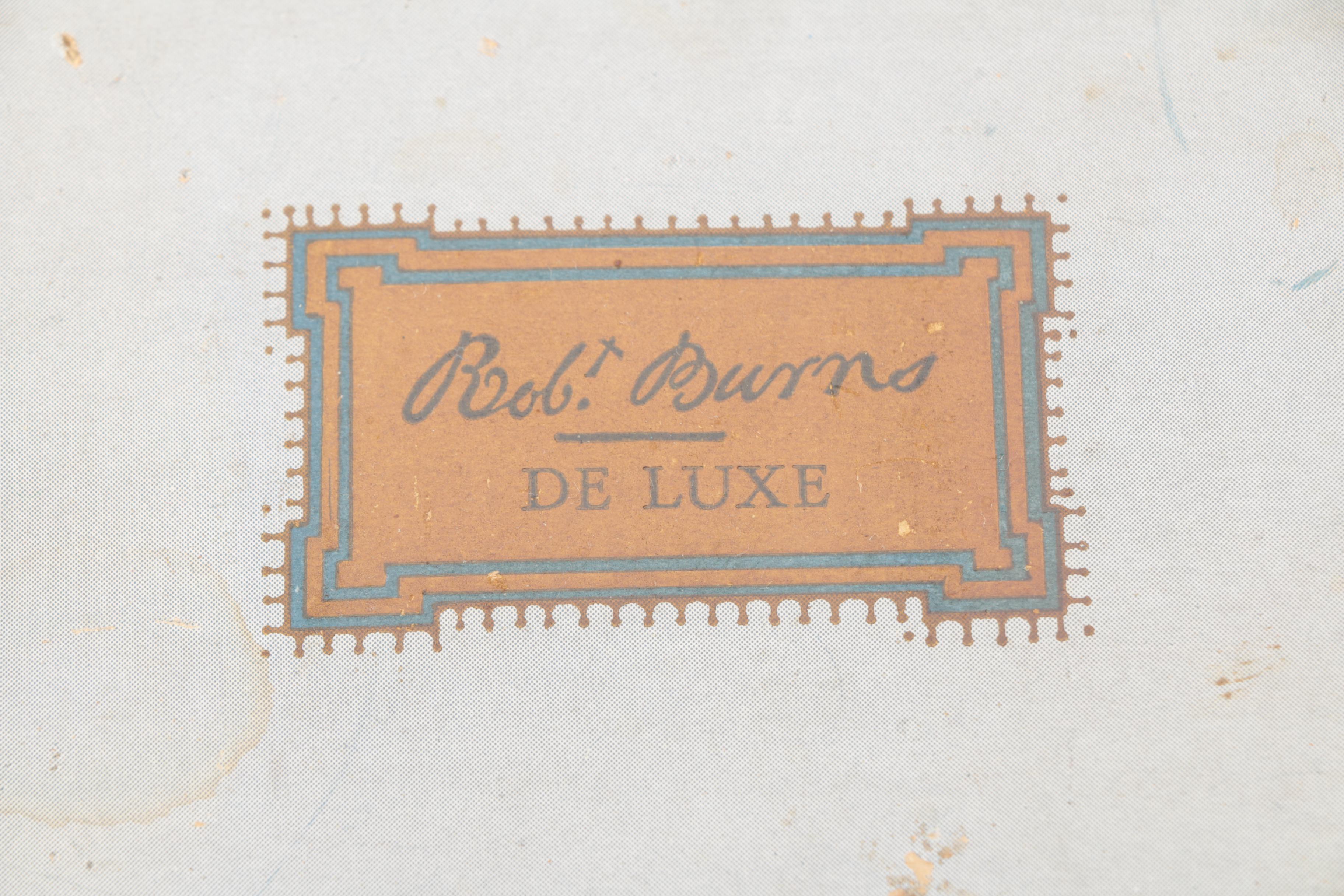 Vintage Robert Burns De Luxe Metal Cigar Box