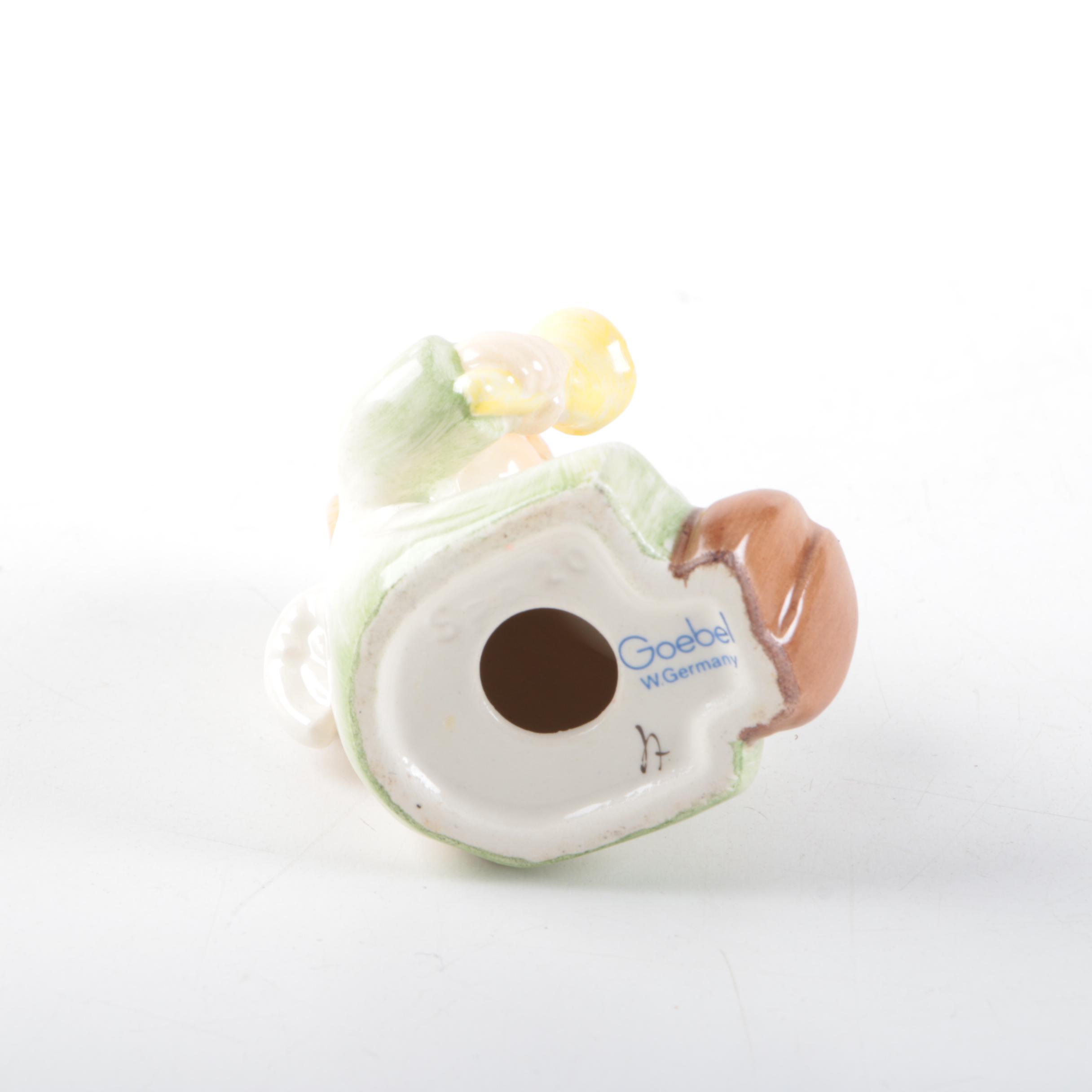 Hummel Porcelain Angels with Musical Instruments Figurine Candleholders