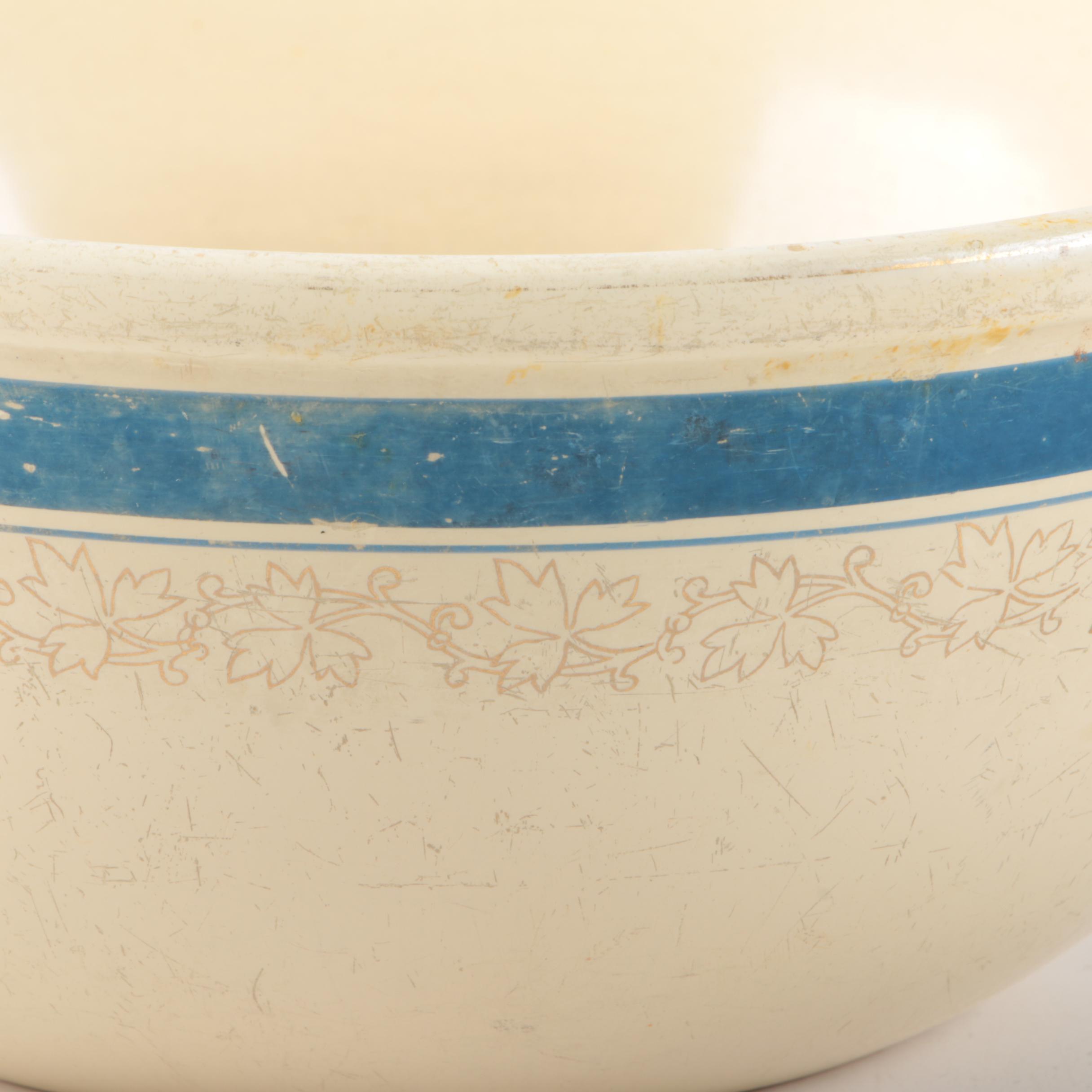 Assortment of Stoneware Mixing Bowls