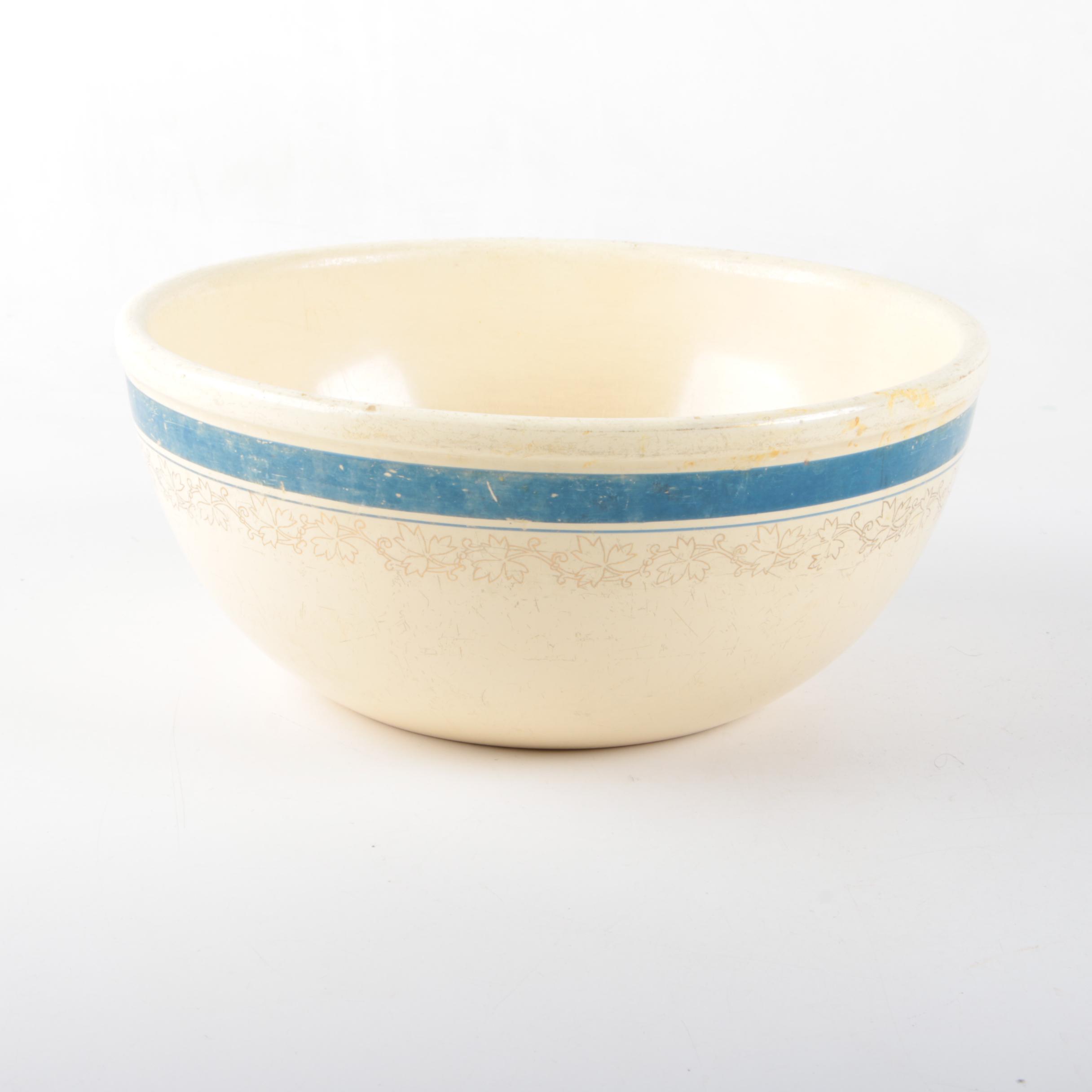 Assortment of Stoneware Mixing Bowls