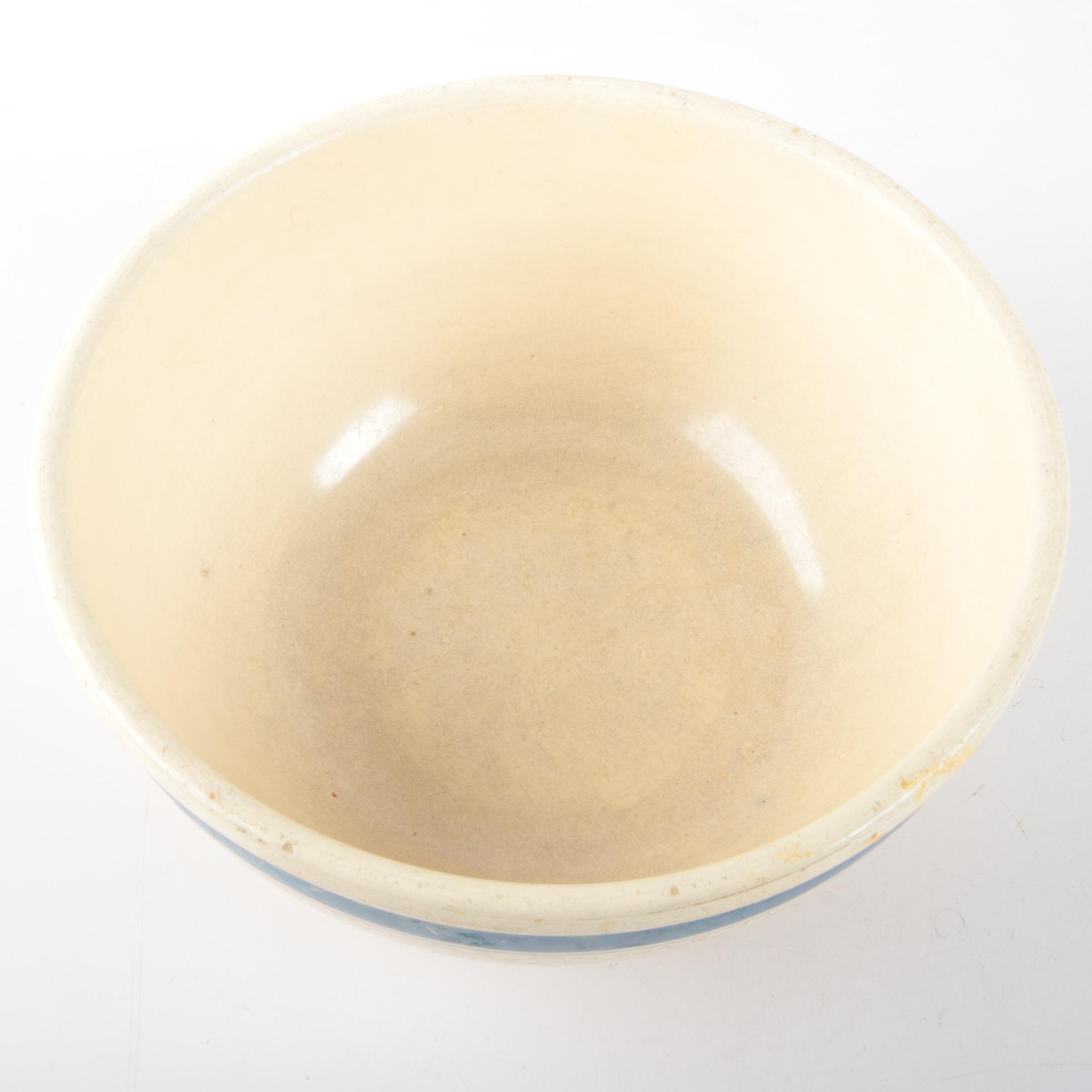 Assortment of Stoneware Mixing Bowls