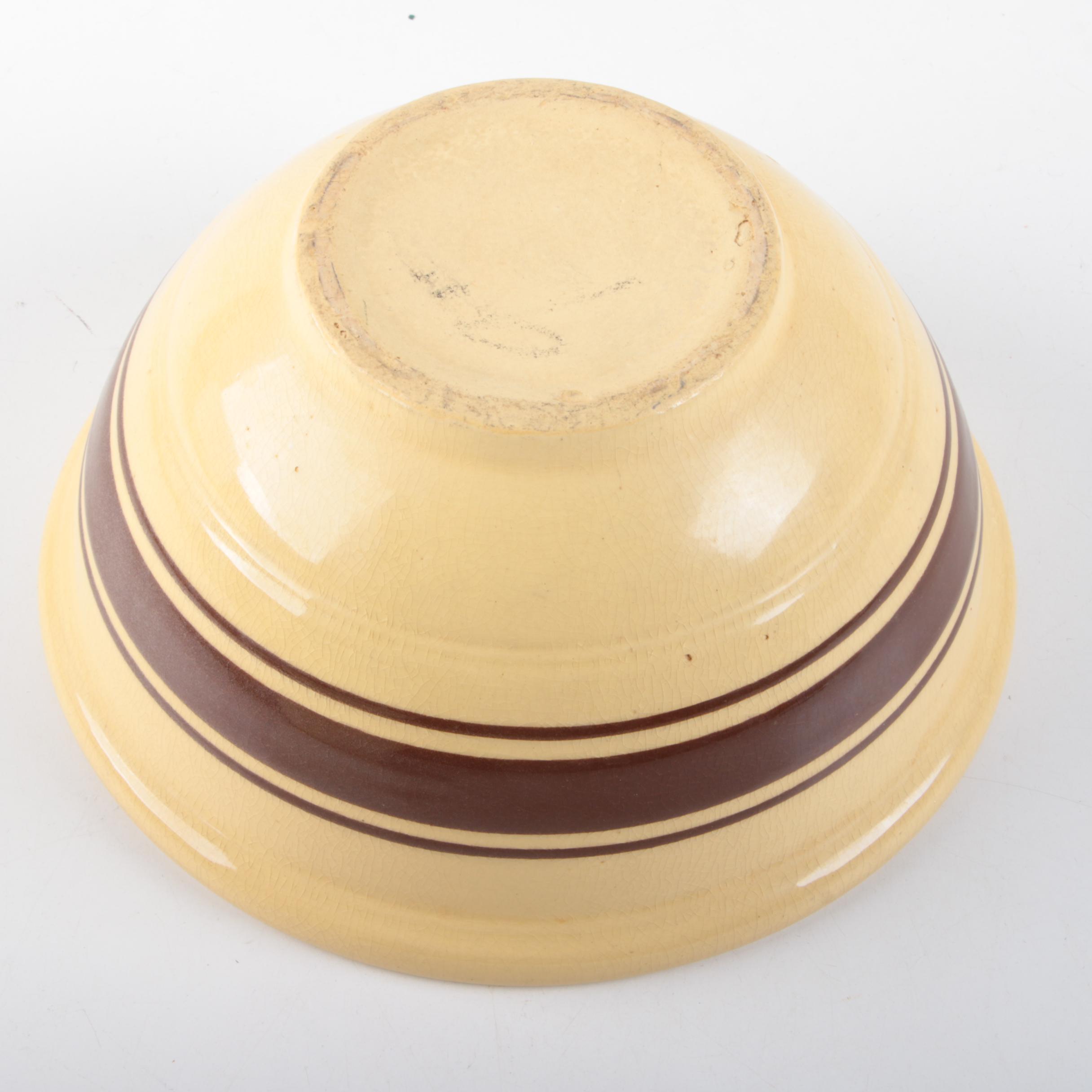 Assortment of Stoneware Mixing Bowls