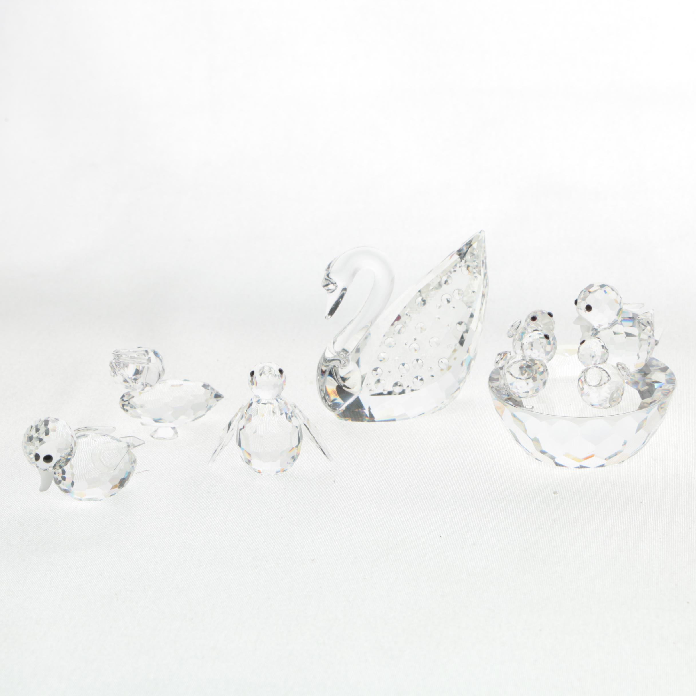 Collection of Swarovski Crystal Bird Figurines