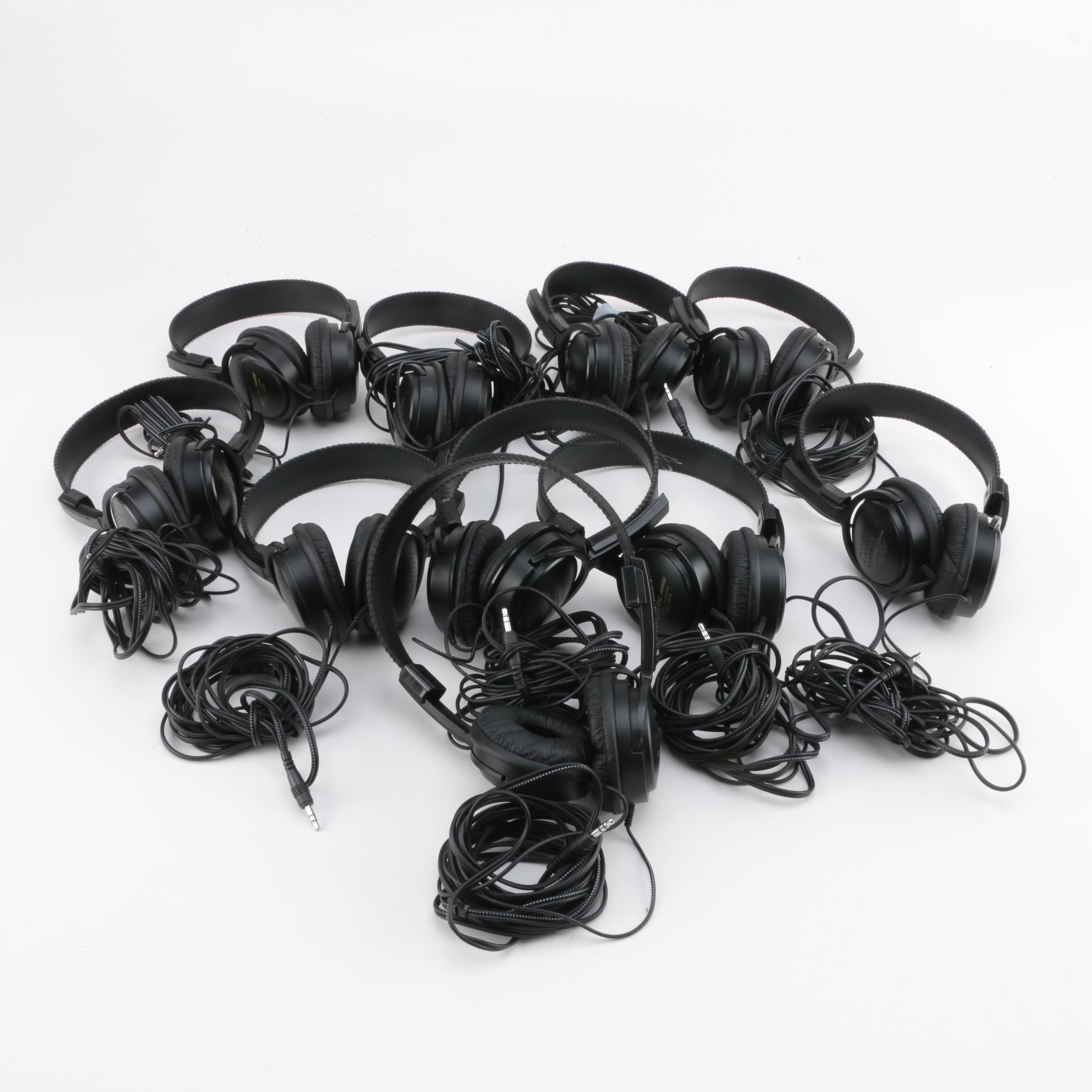 Ten Pairs of Audio-Technica ATH-M2X Headphones