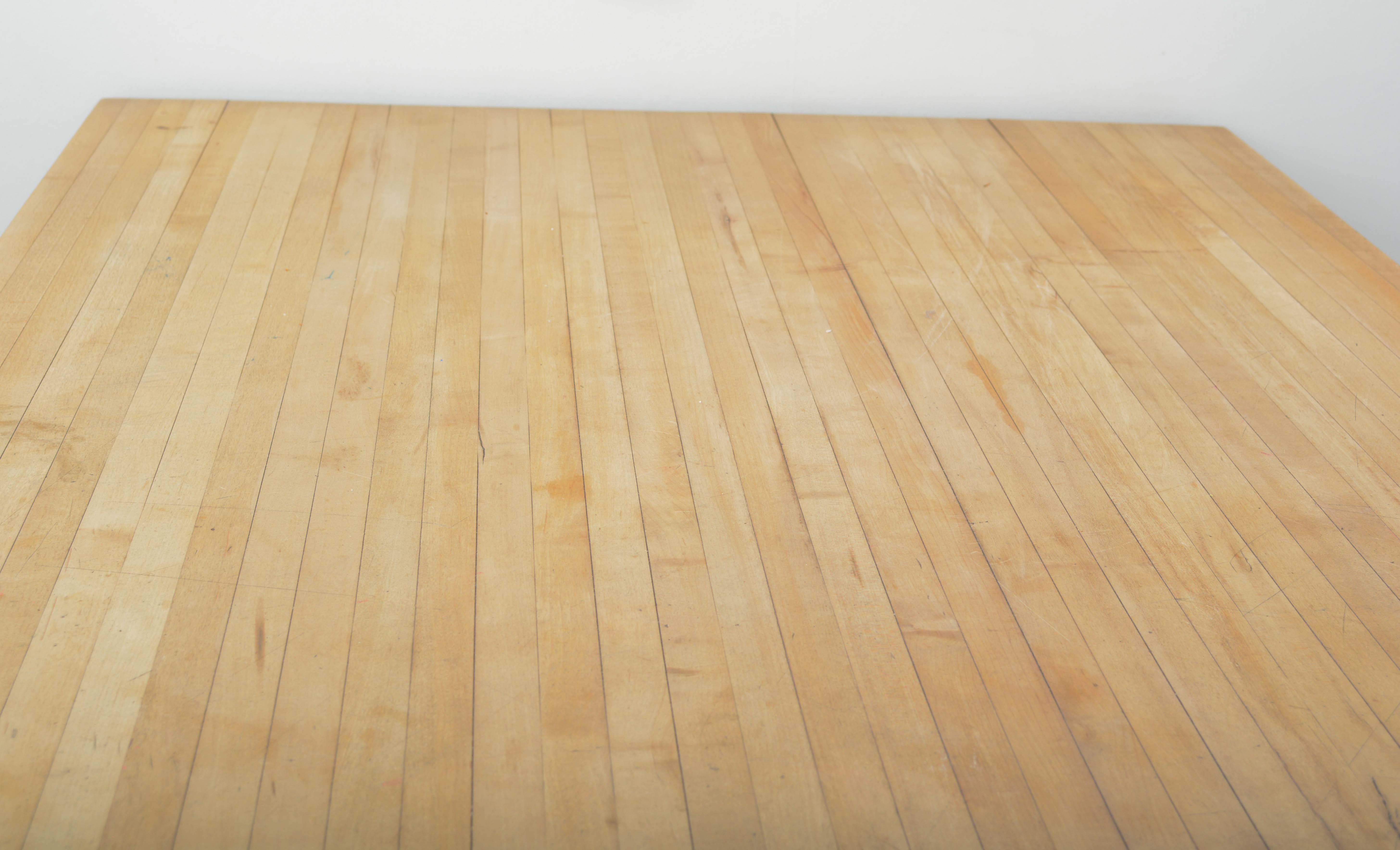 Eastern Butcher Block Farm Maple Table with Stools