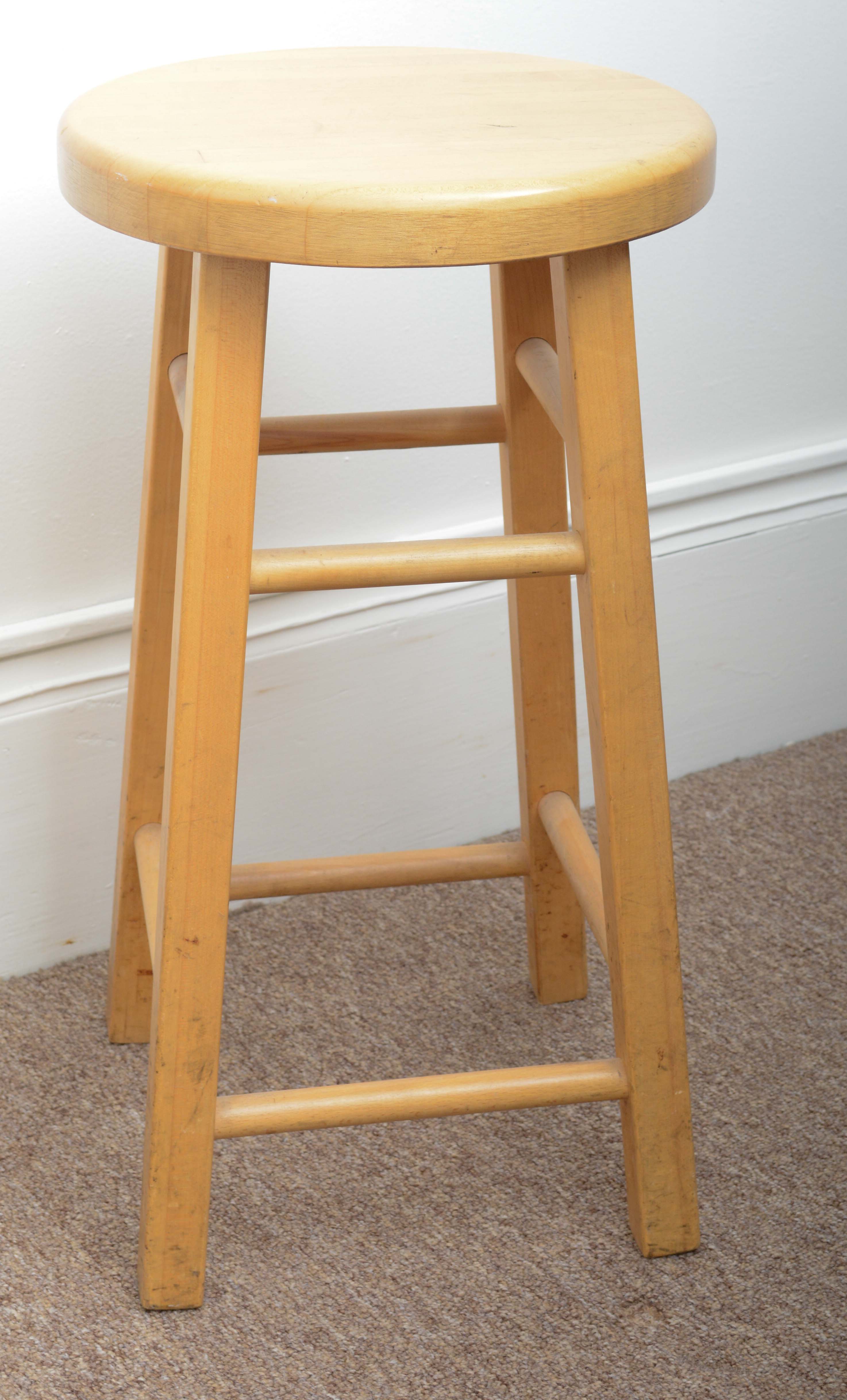 Eastern Butcher Block Farm Maple Table with Stools