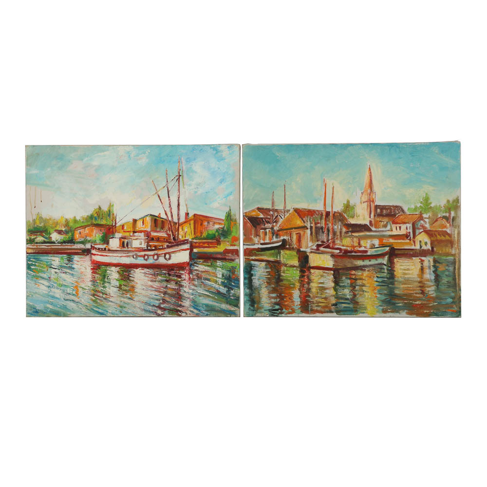 Two Mid-20th-Century Oil Paintings
