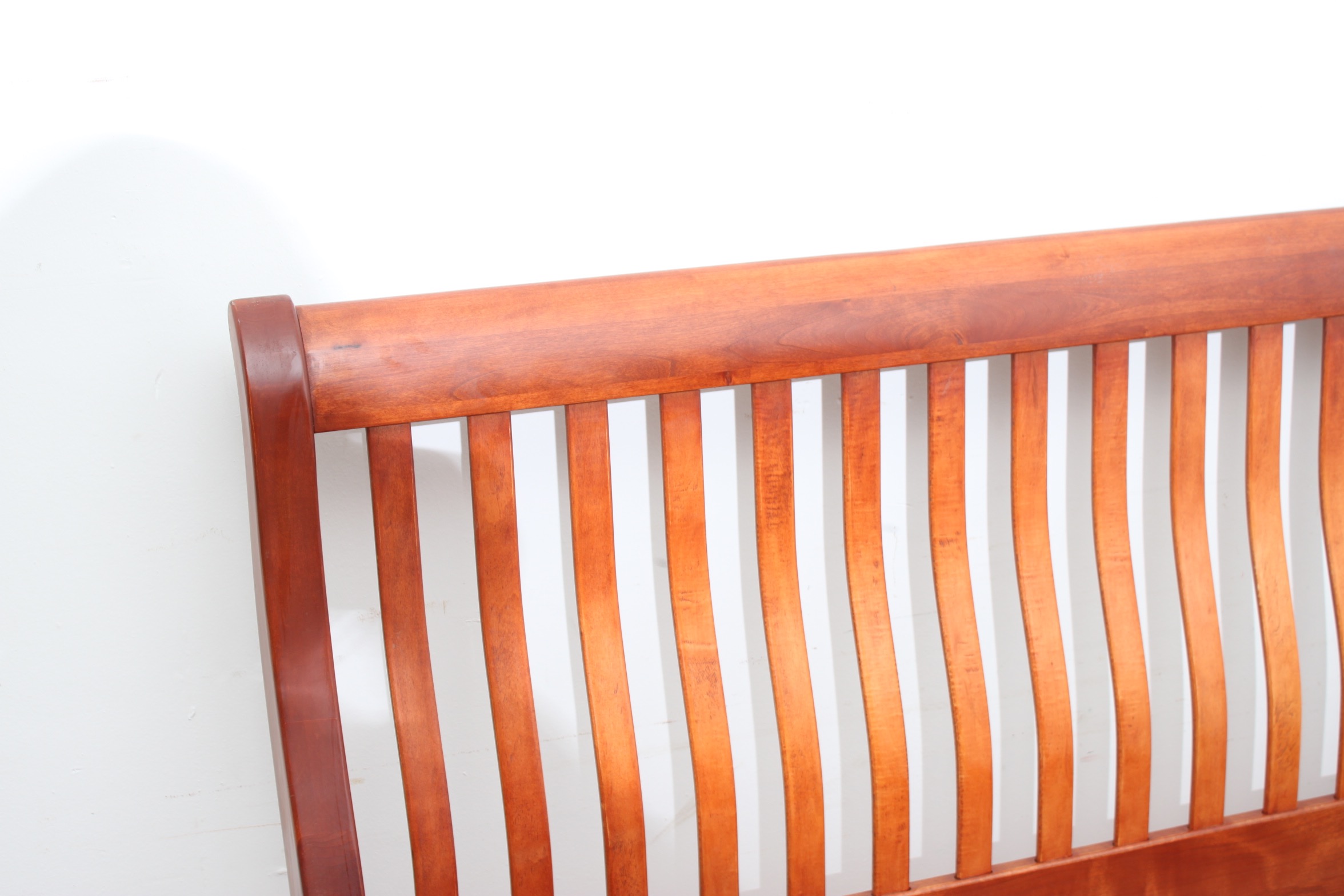 Queen Size Craftsman Style Sleigh Bed Frame