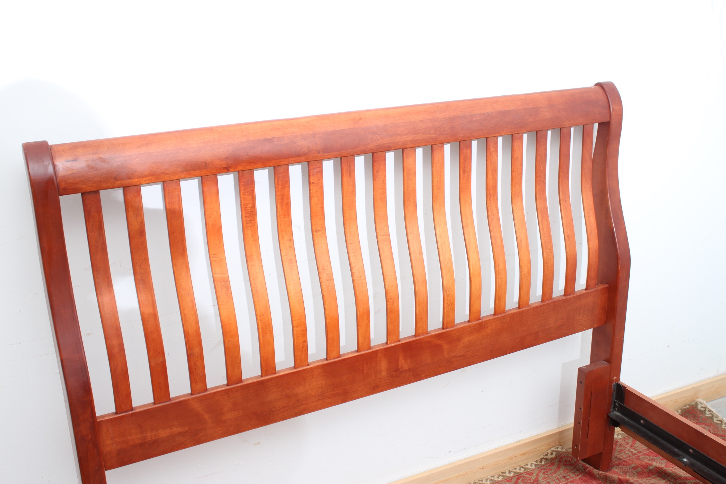 Queen Size Craftsman Style Sleigh Bed Frame