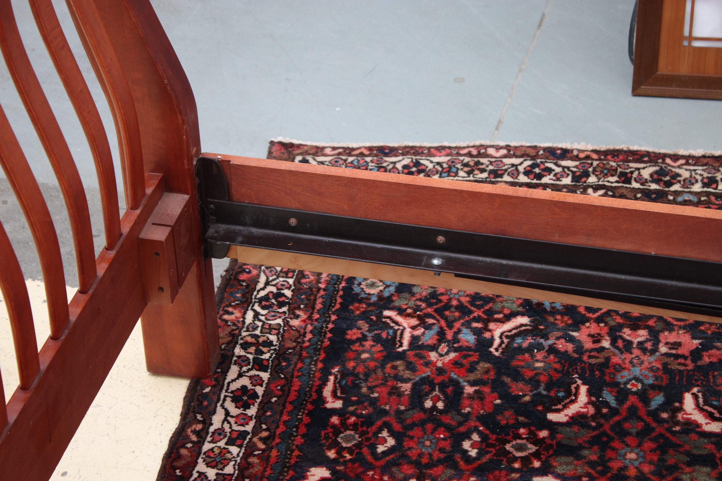 Queen Size Craftsman Style Sleigh Bed Frame