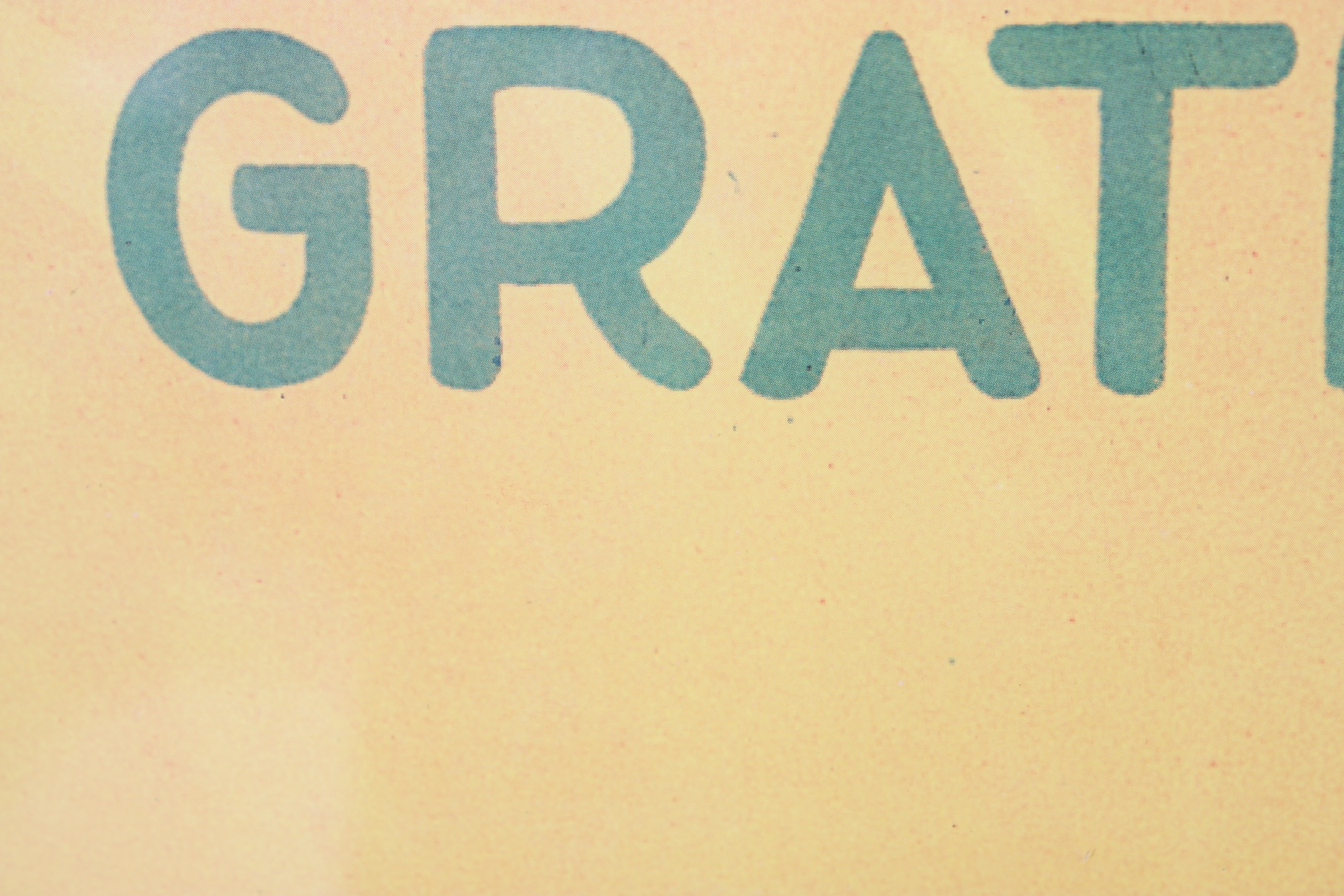 Vintage Oversized Italian "Grafofoni Columbia" Advertising Print