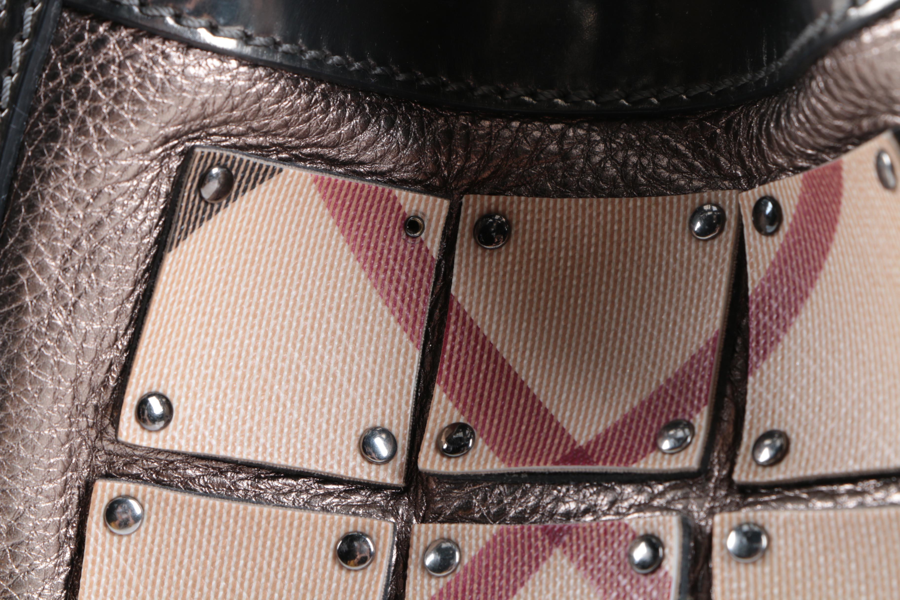 Burberry Prorsum Metallic Leather Handbag