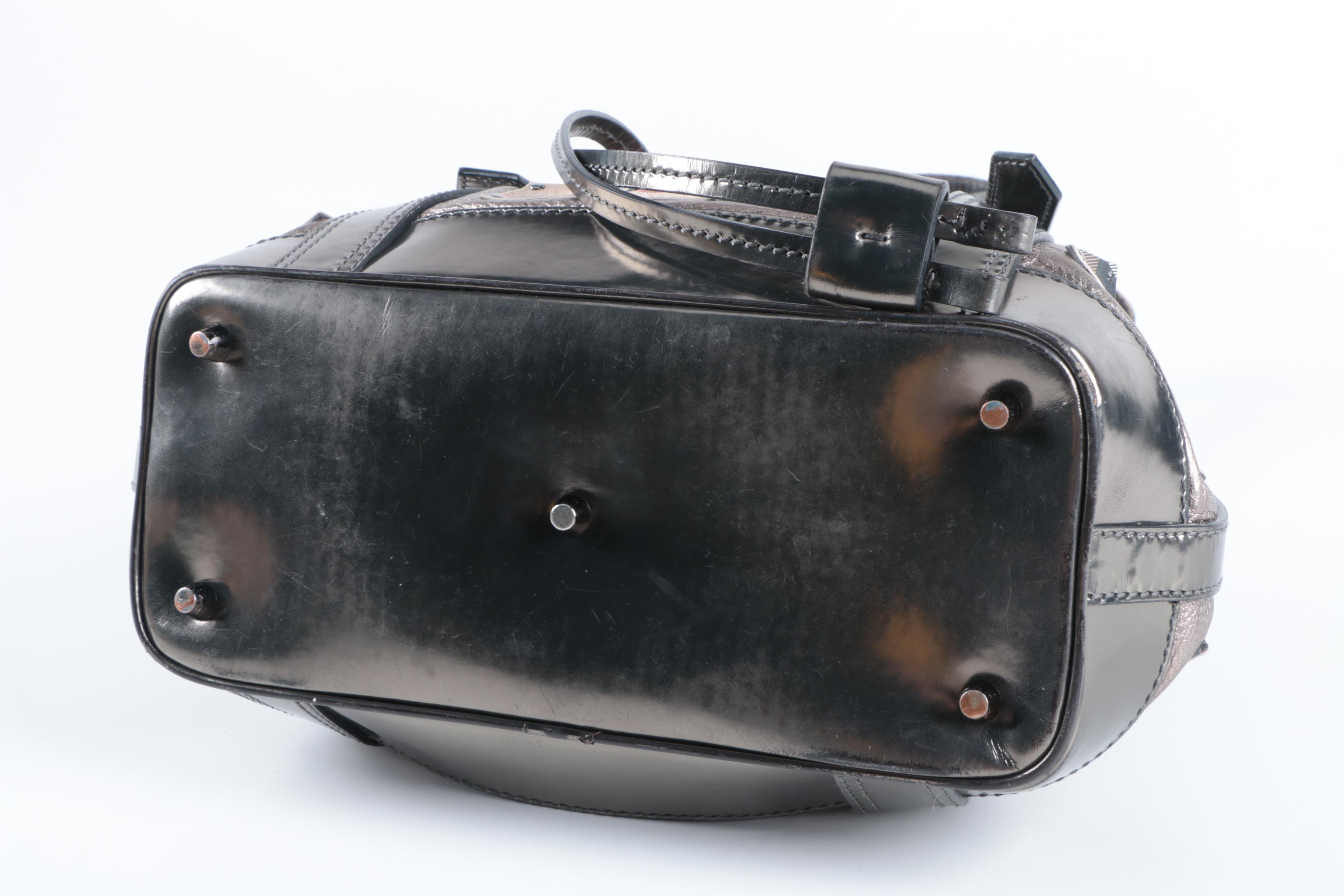 Burberry Prorsum Metallic Leather Handbag