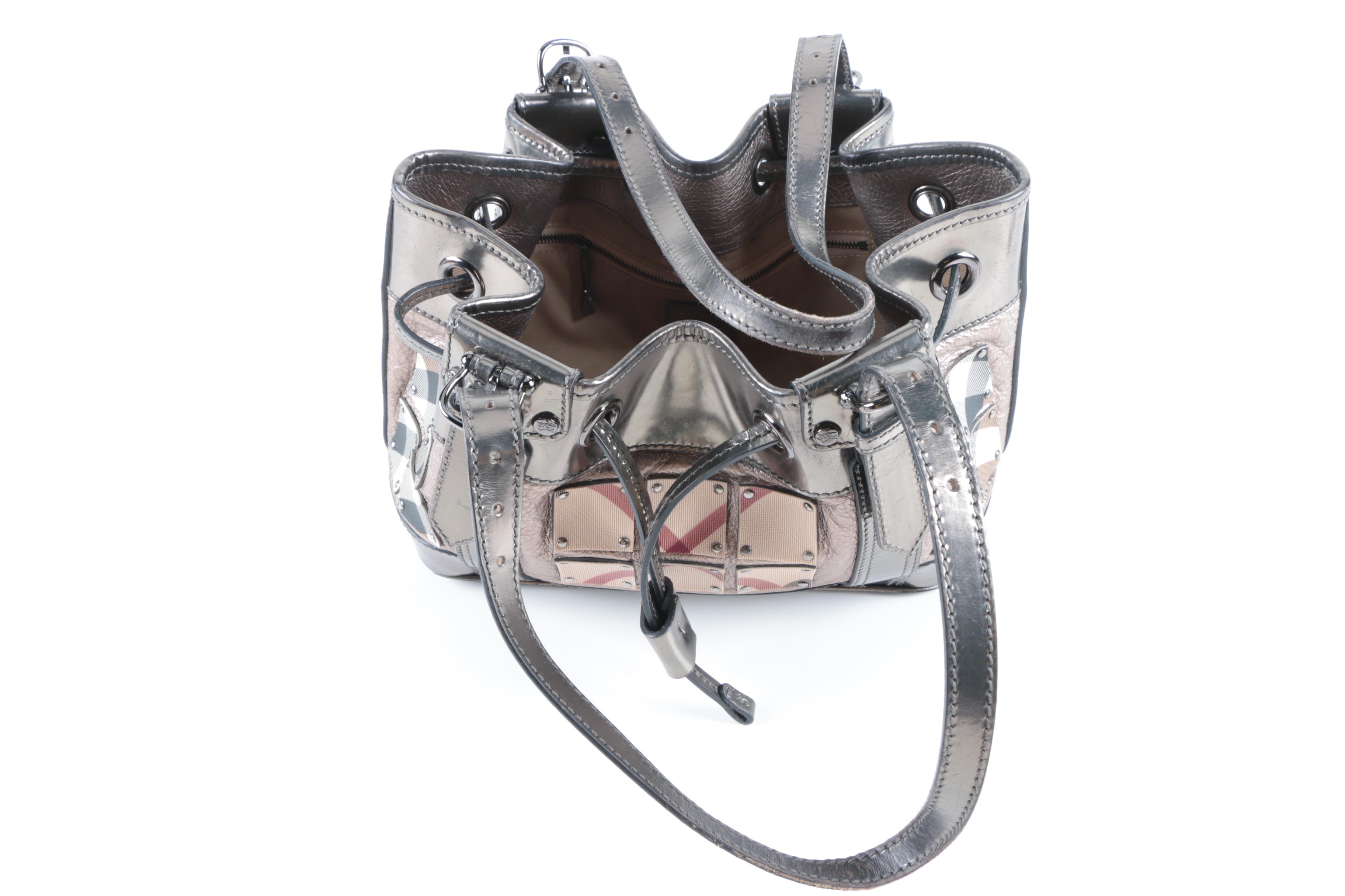 Burberry Prorsum Metallic Leather Handbag