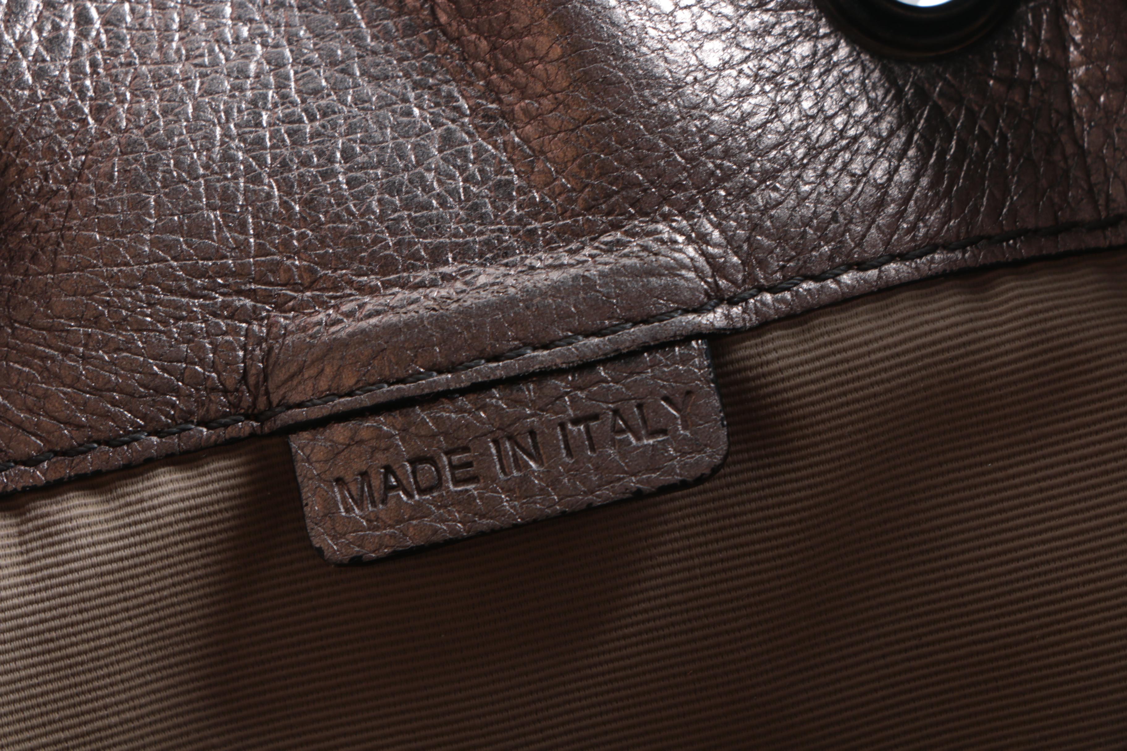 Burberry Prorsum Metallic Leather Handbag