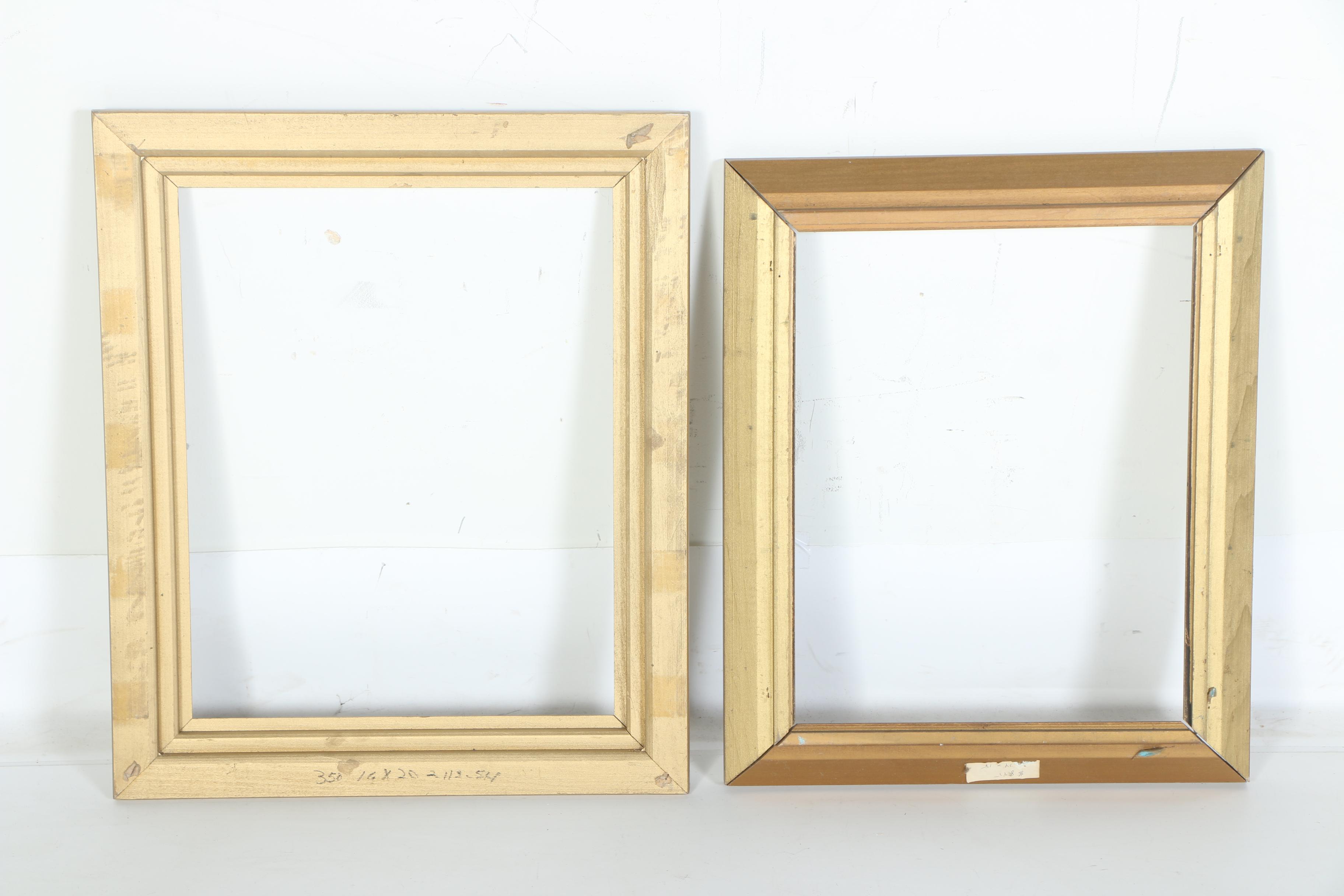 Eight Wooden Picture Frames and Wooden Sign