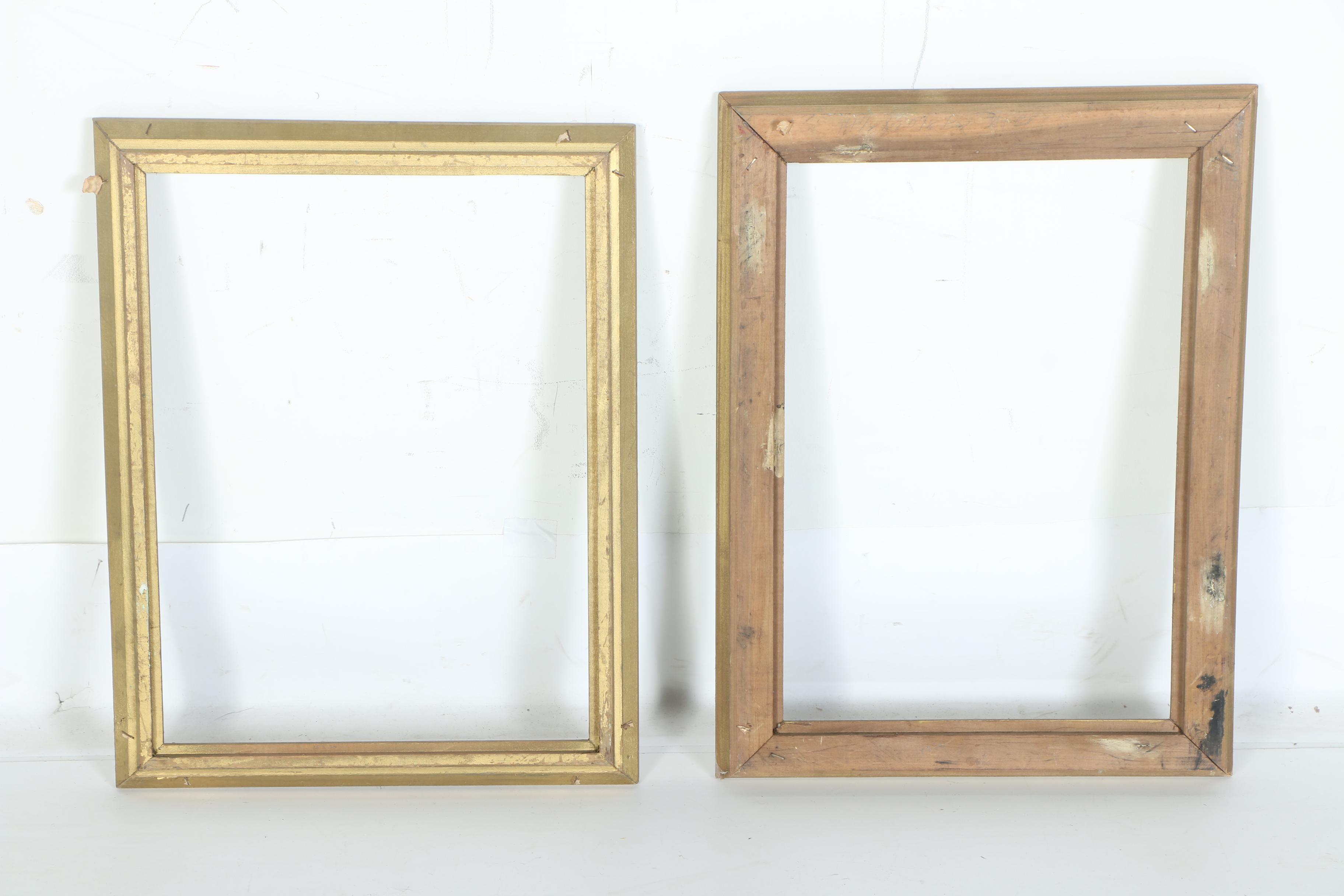 Eight Wooden Picture Frames and Wooden Sign