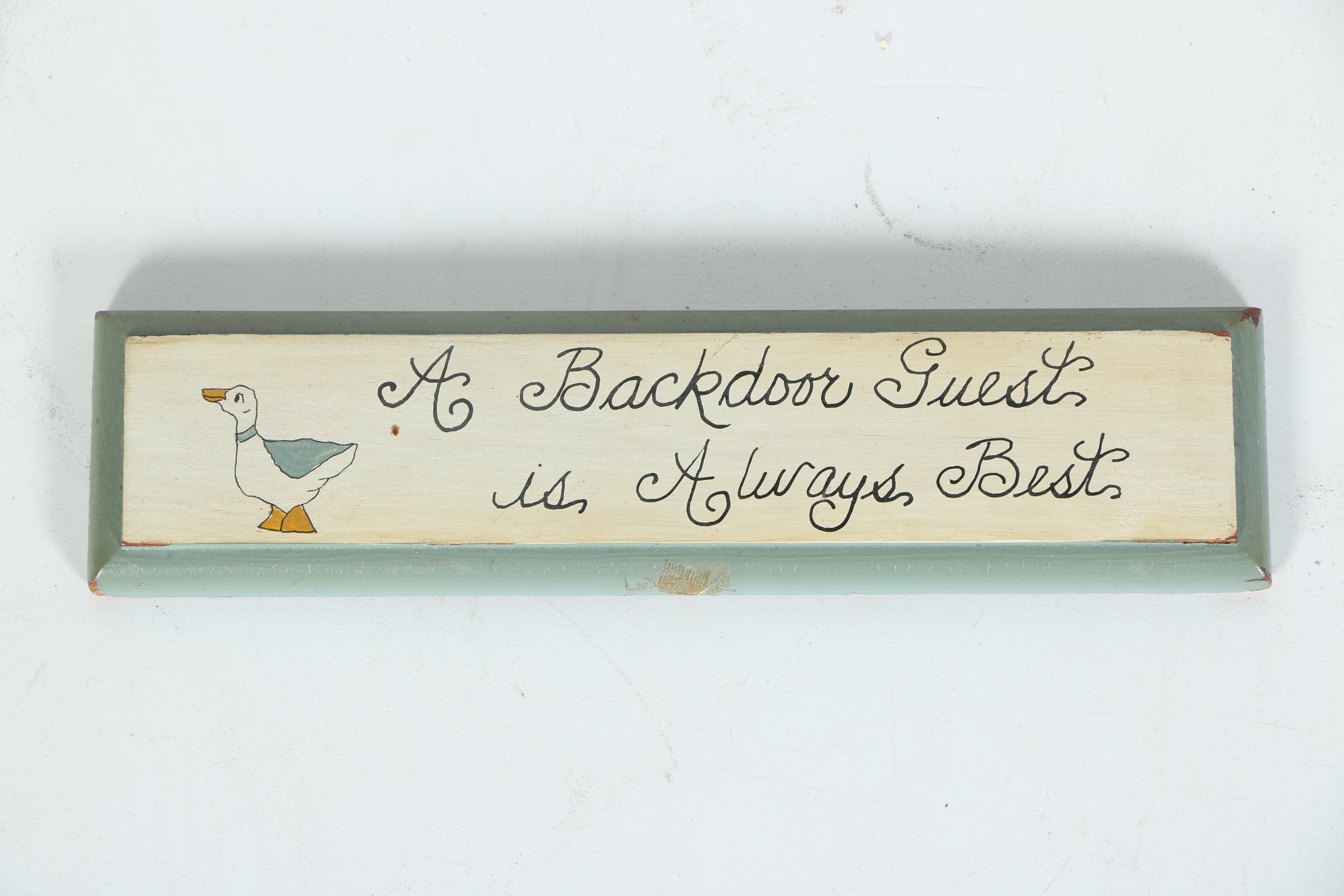 Eight Wooden Picture Frames and Wooden Sign