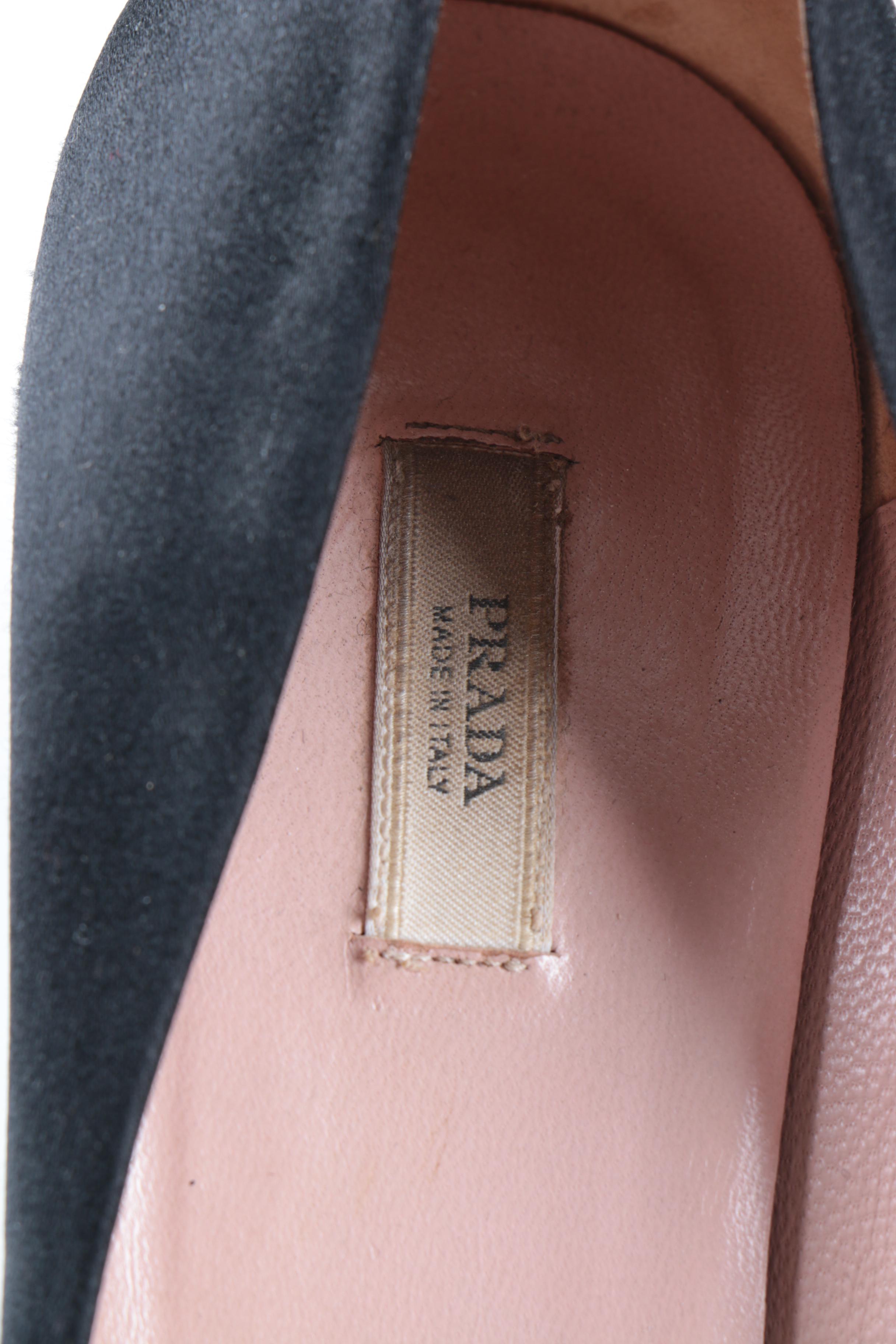 Women's Prada and Miu Miu Black Heels