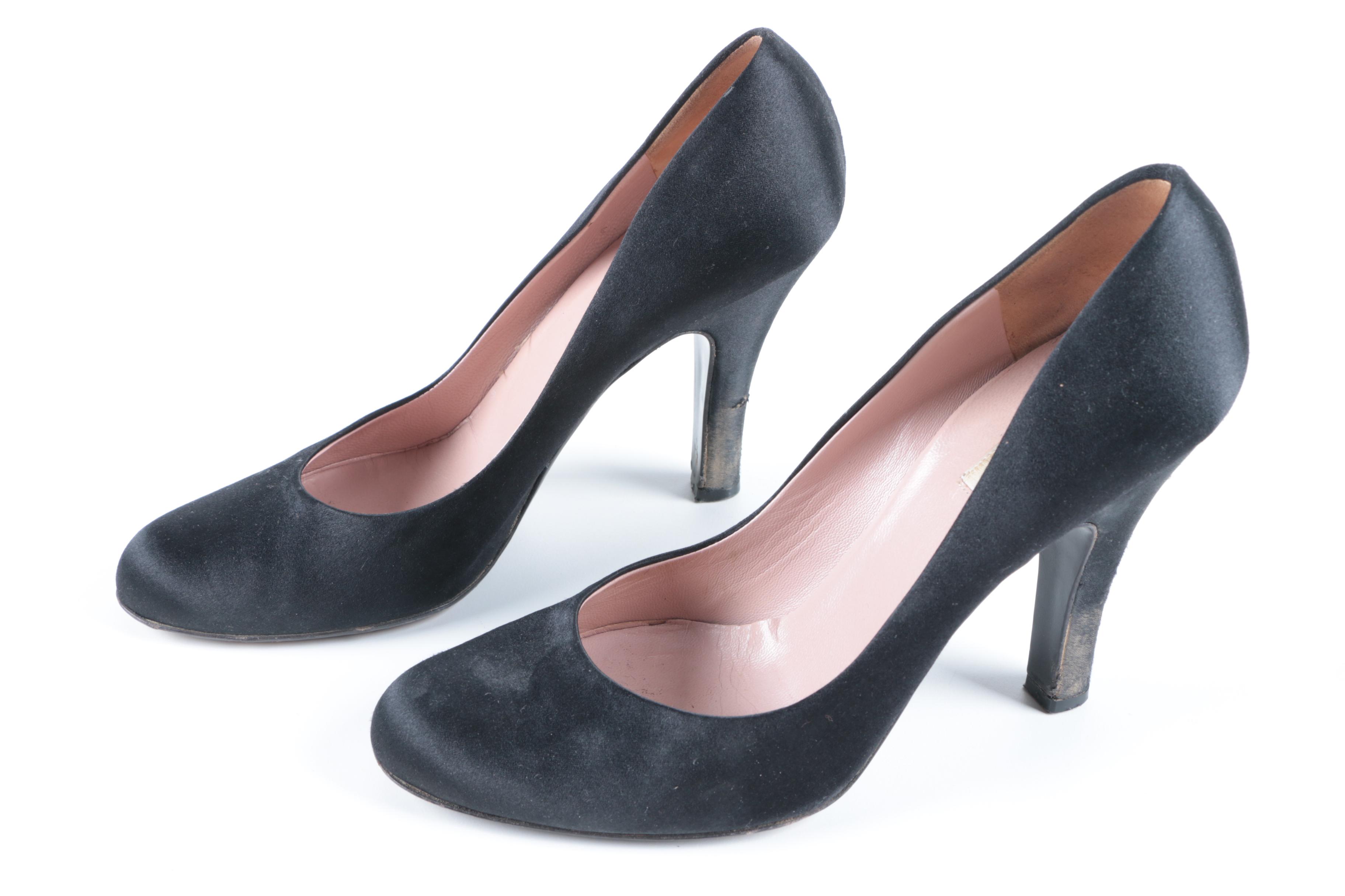 Women's Prada and Miu Miu Black Heels