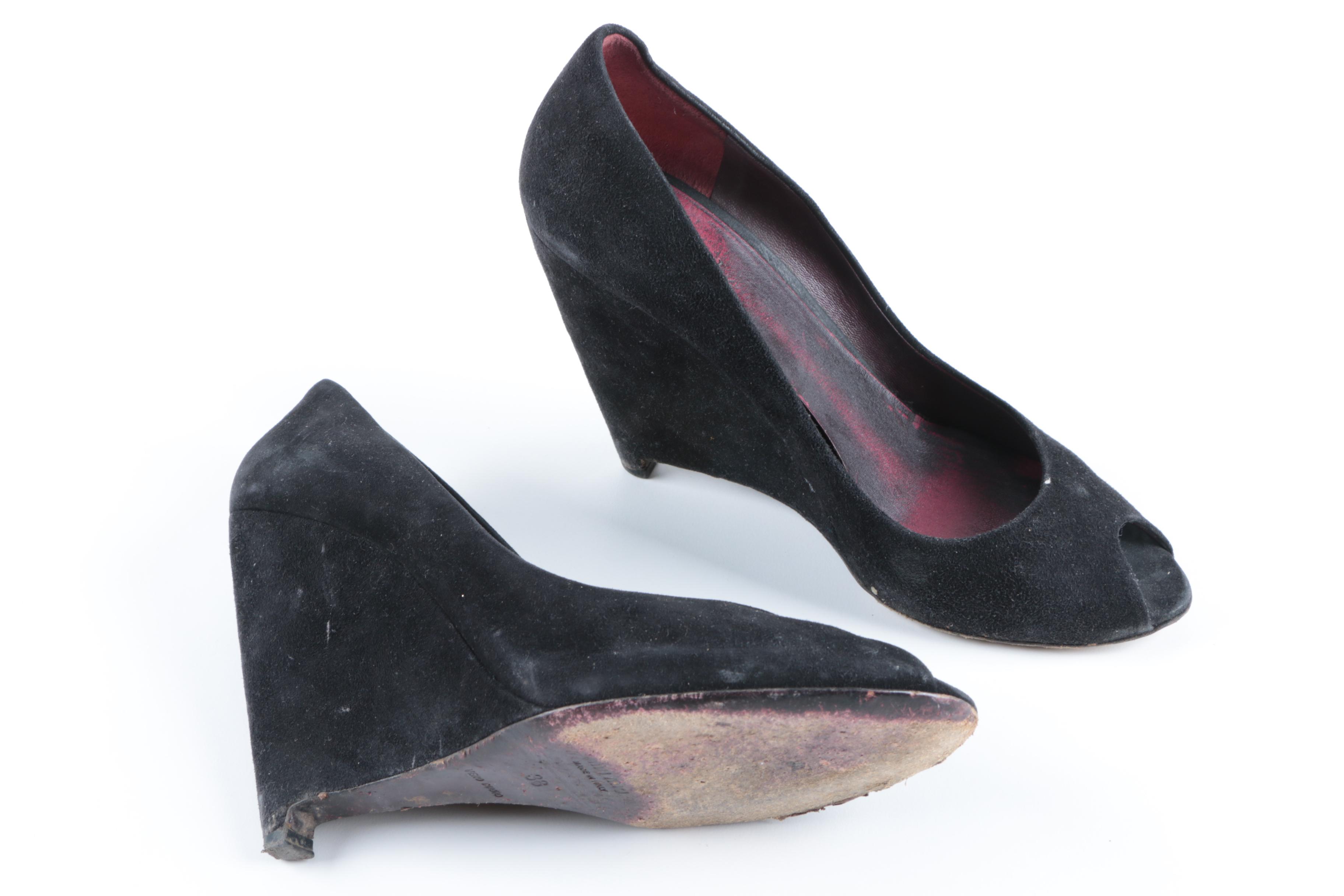 Women's Prada and Miu Miu Black Heels