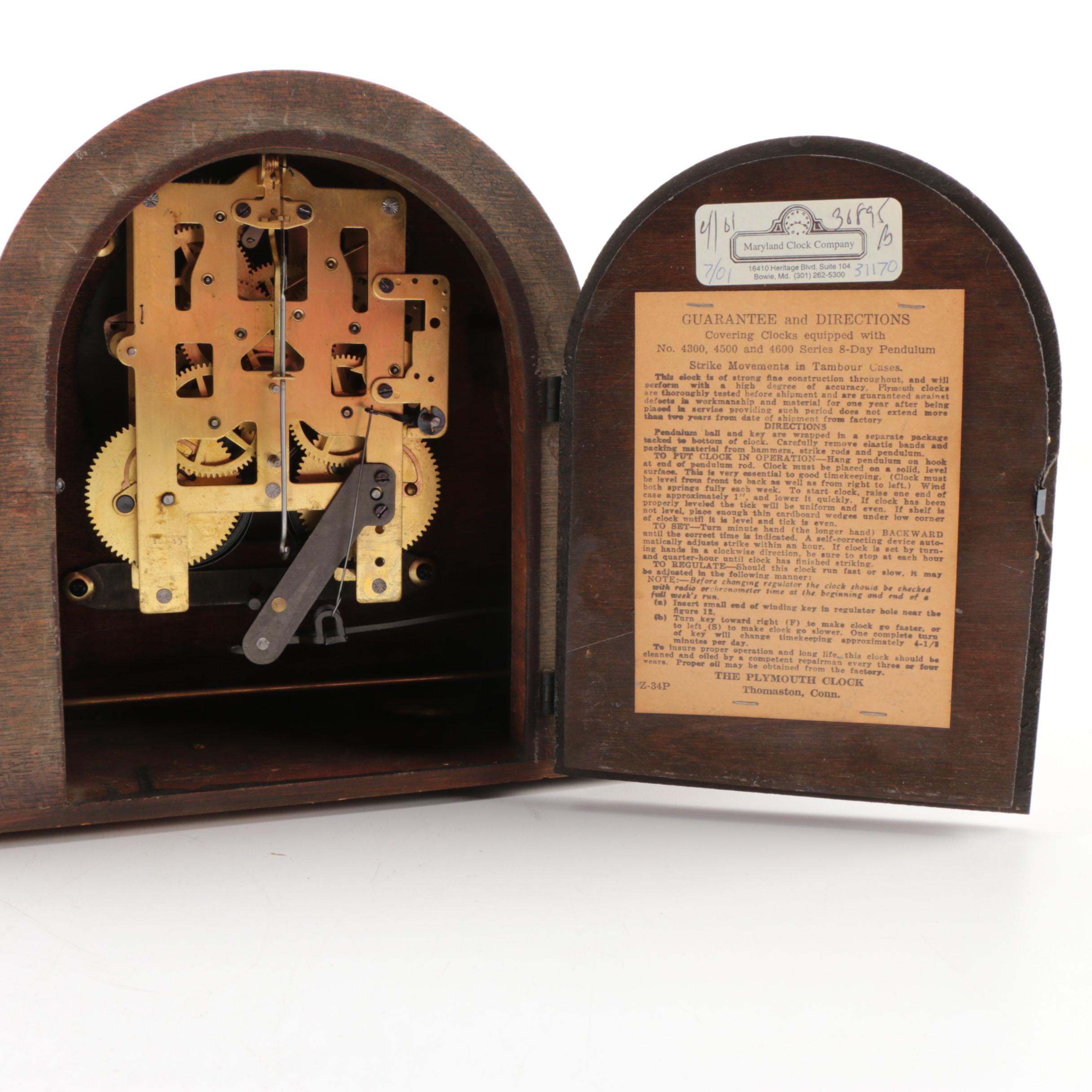 Seth Thomas "Plymouth" Mantle Clock