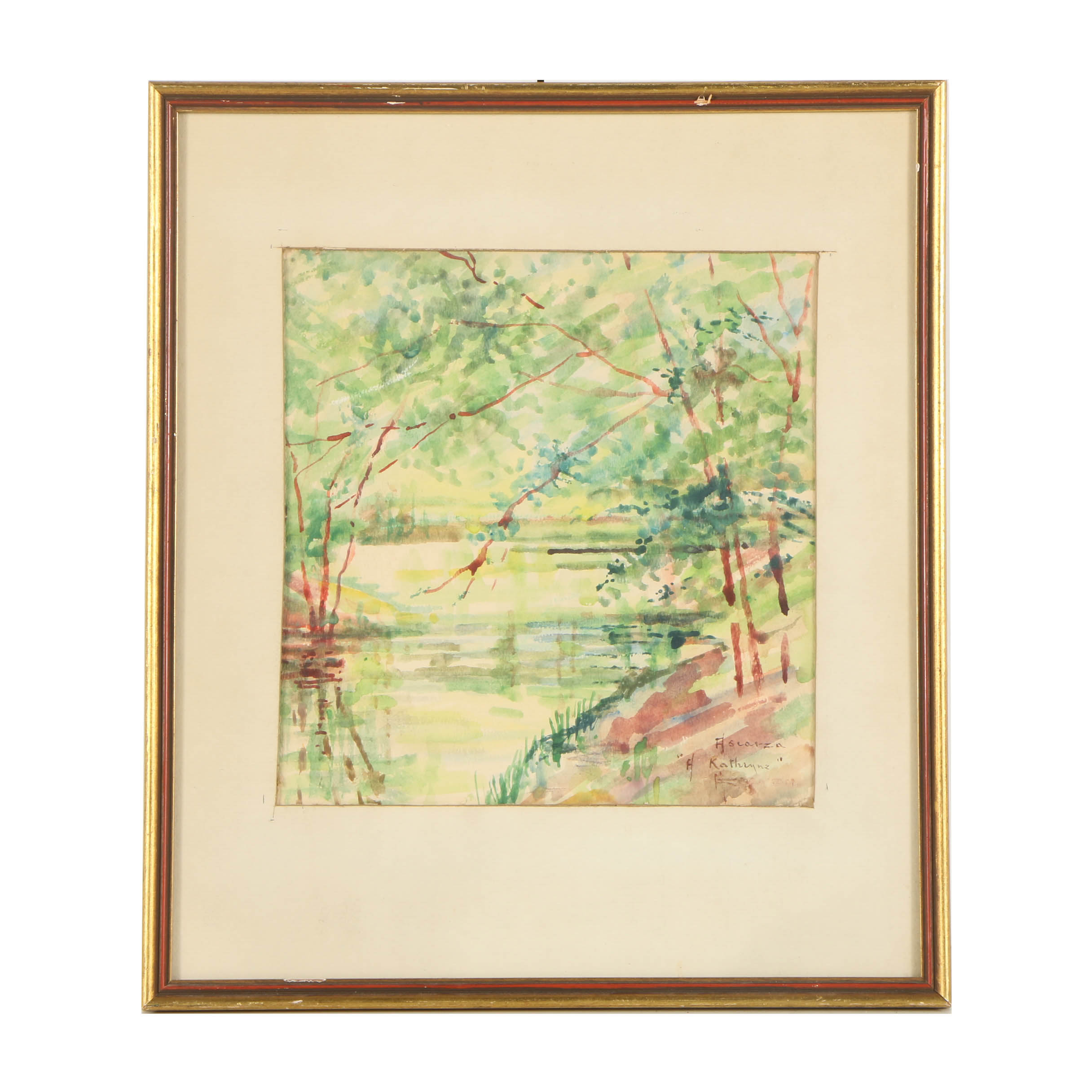 Fernando Ruiz de Ascarza Watercolor Painting "H. Kathrynz"