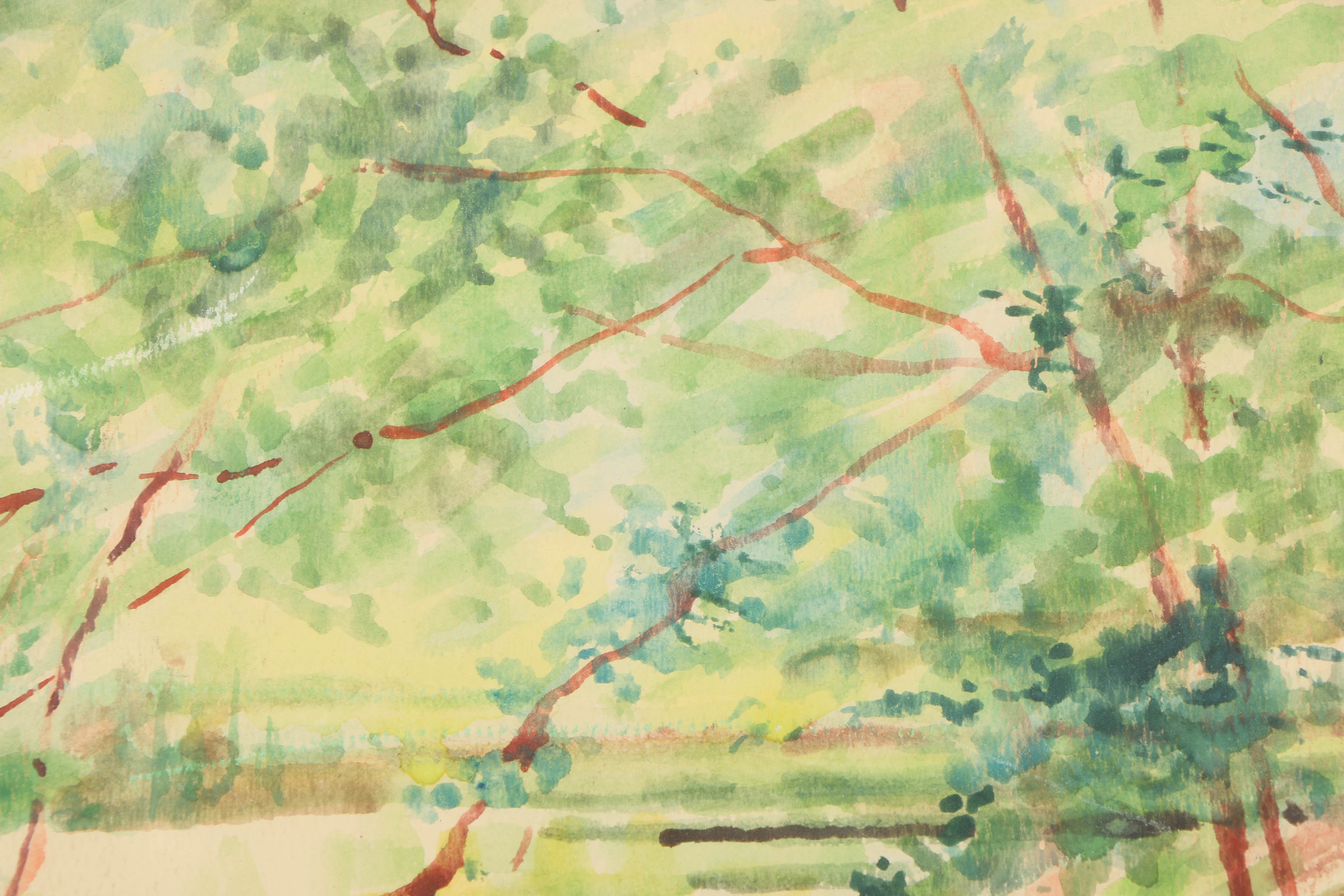 Fernando Ruiz de Ascarza Watercolor Painting "H. Kathrynz"