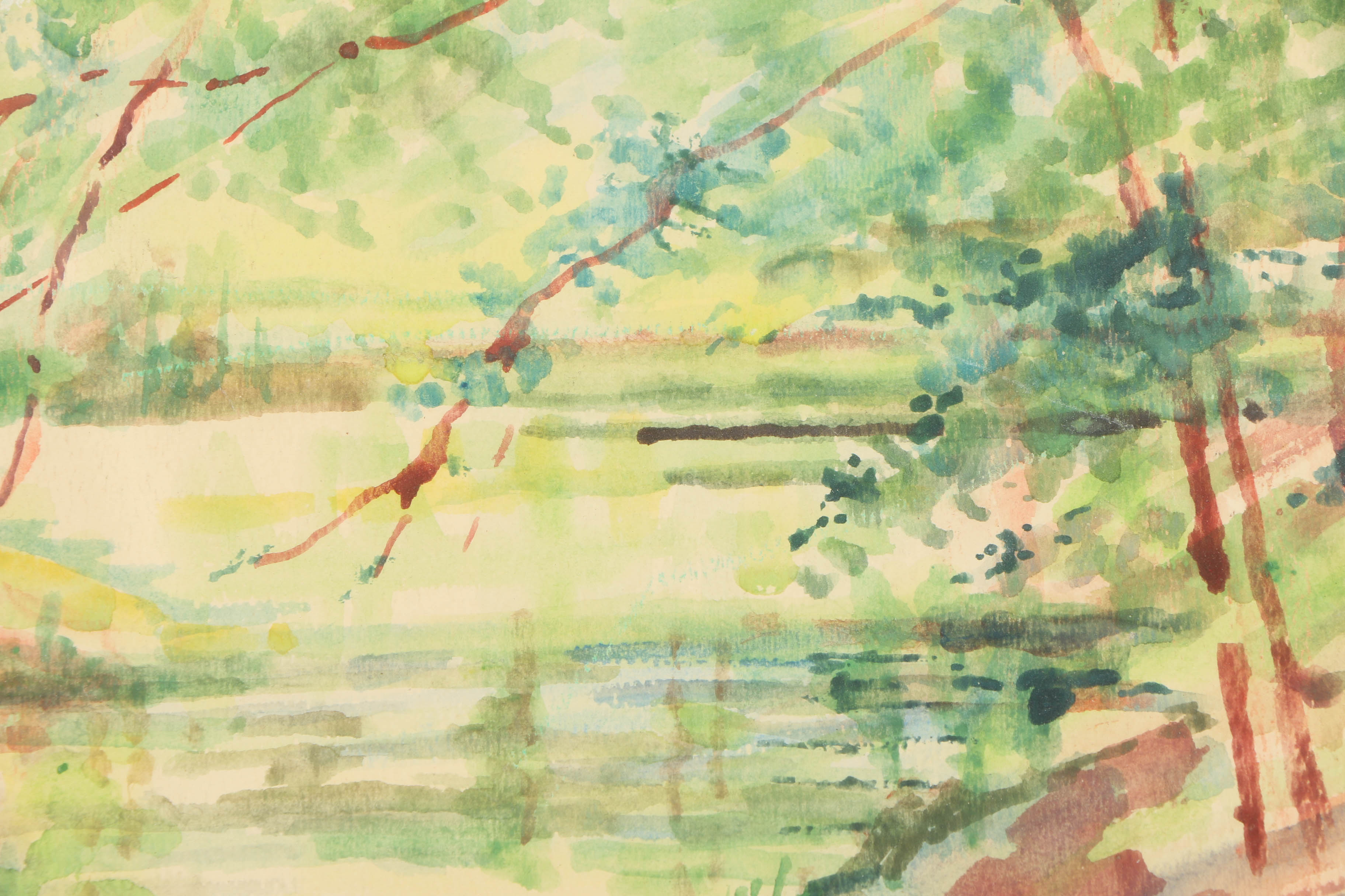 Fernando Ruiz de Ascarza Watercolor Painting "H. Kathrynz"