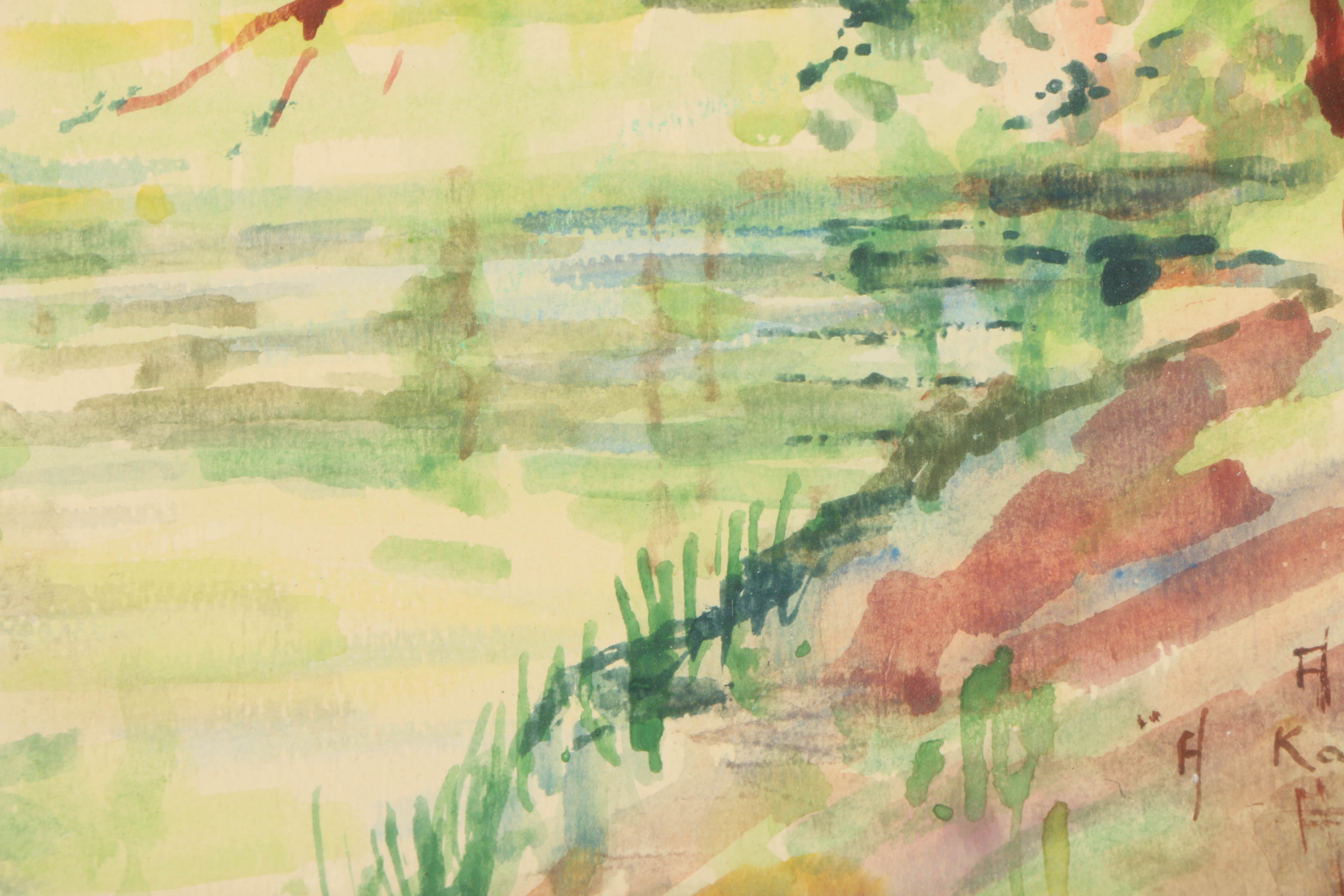 Fernando Ruiz de Ascarza Watercolor Painting "H. Kathrynz"