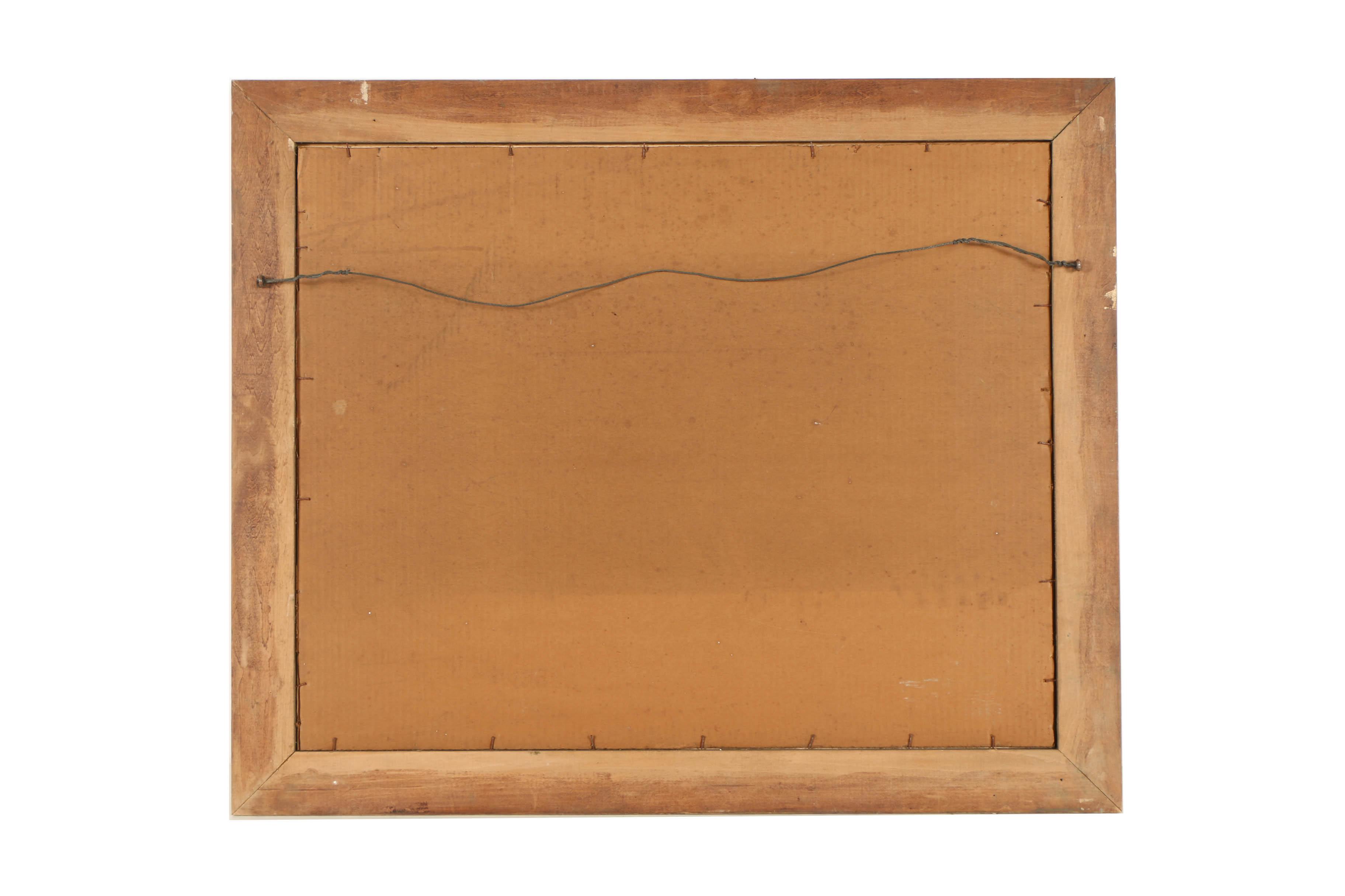 Mid-20th-Century Oil Pastel Drawing