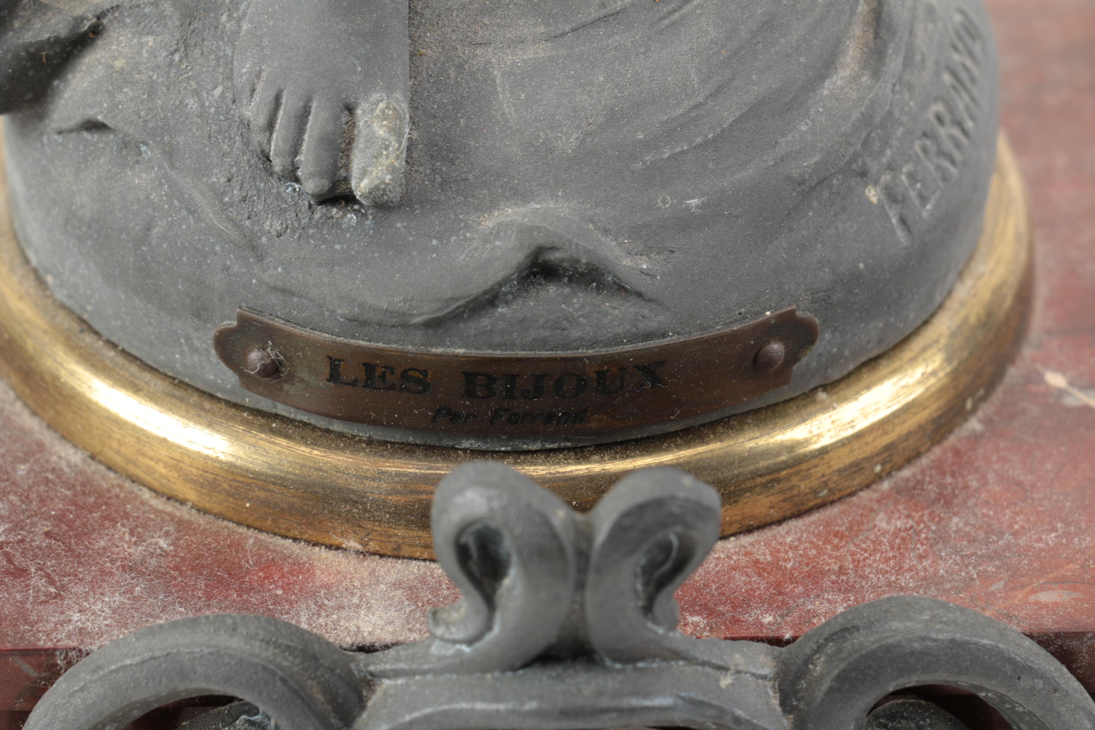 Antique French After Ernest Justin Ferrand Marble Mantel Clock