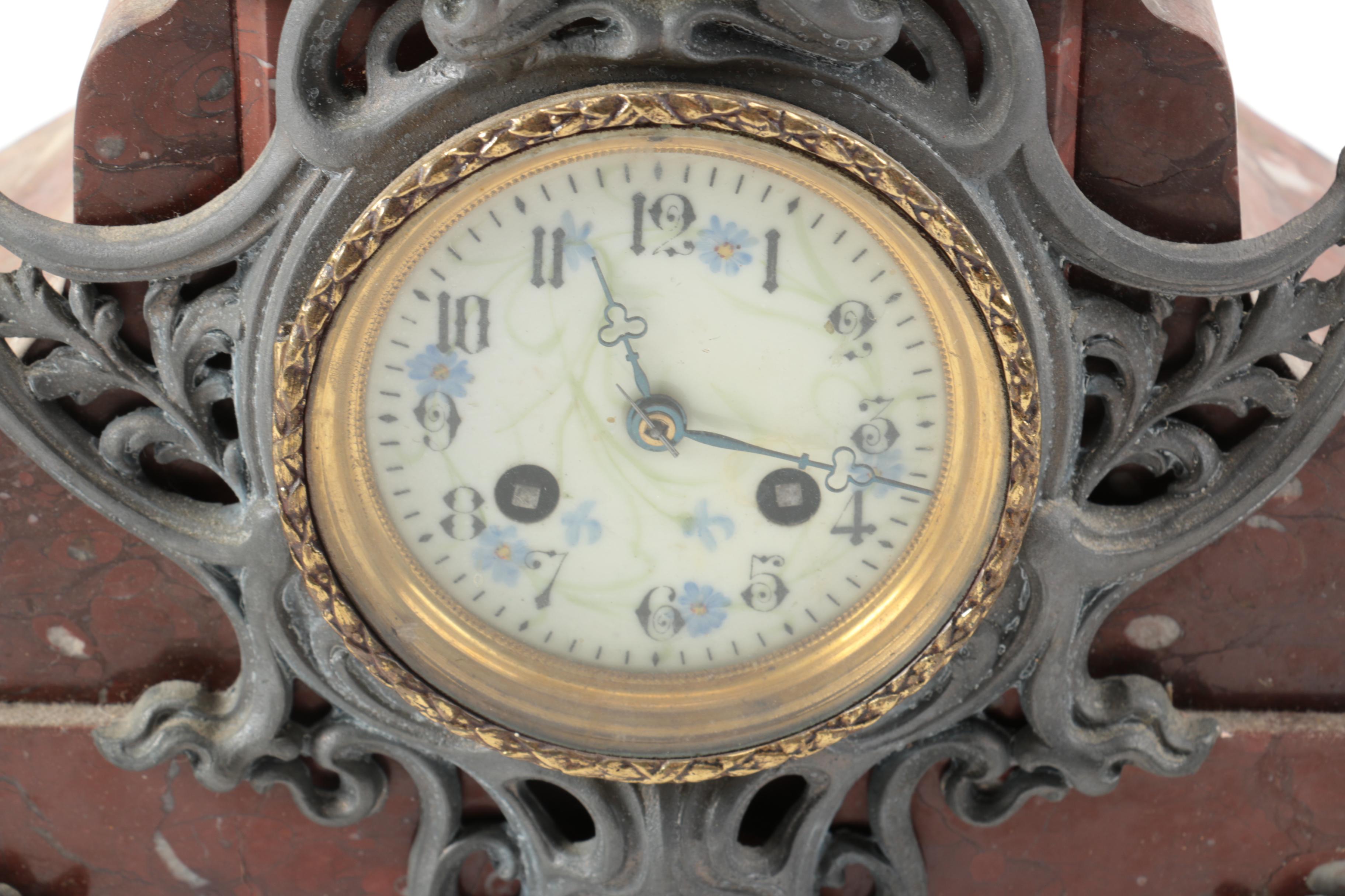 Antique French After Ernest Justin Ferrand Marble Mantel Clock