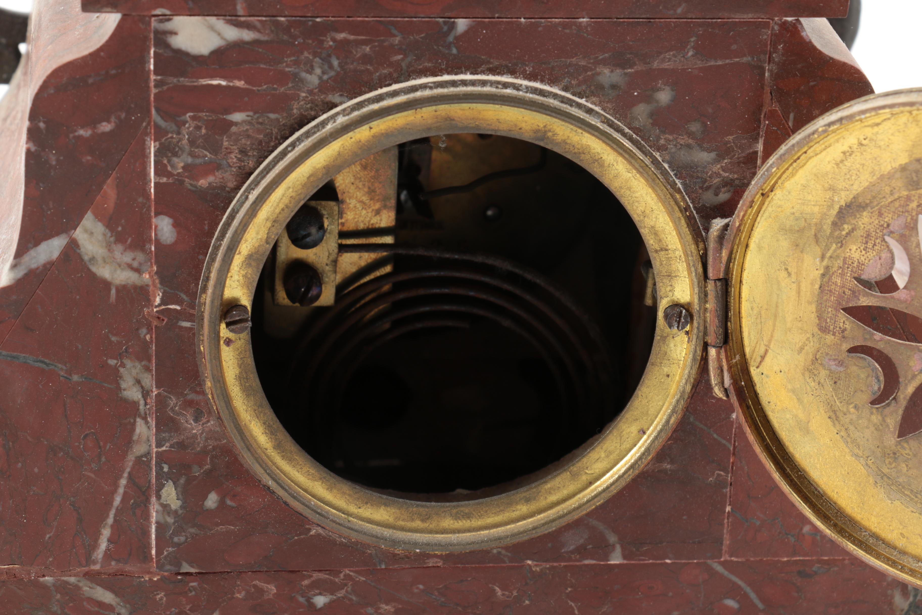 Antique French After Ernest Justin Ferrand Marble Mantel Clock