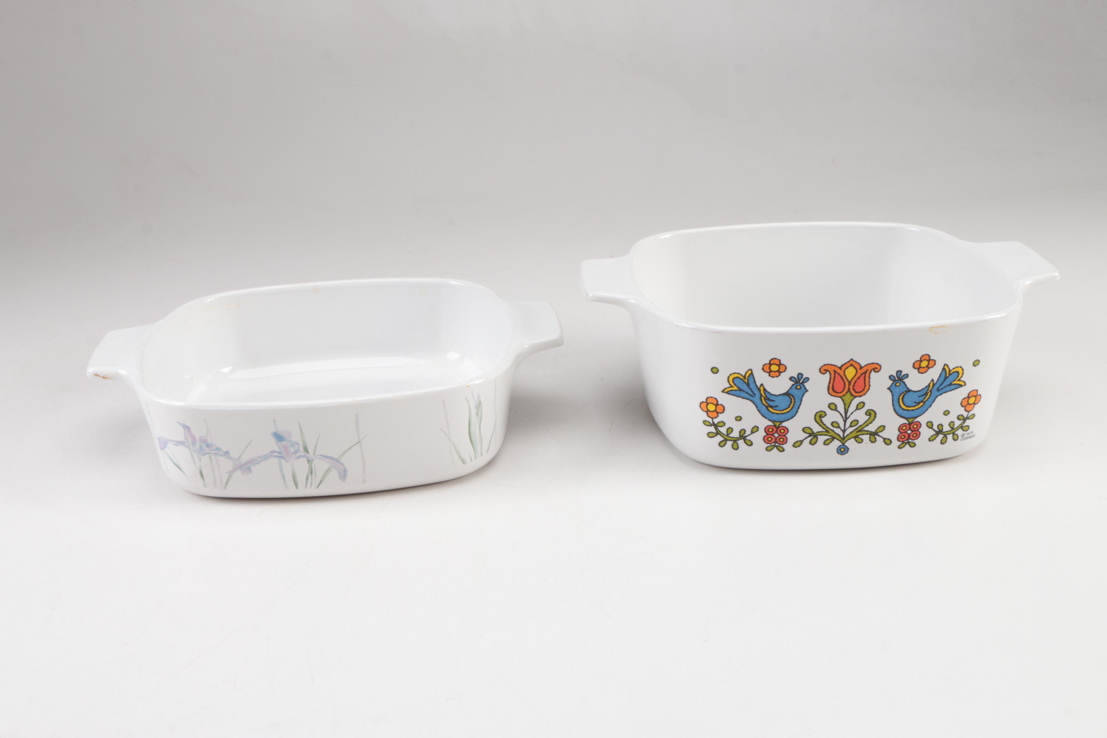 Vintage Corning Ware Including "Country Festival"