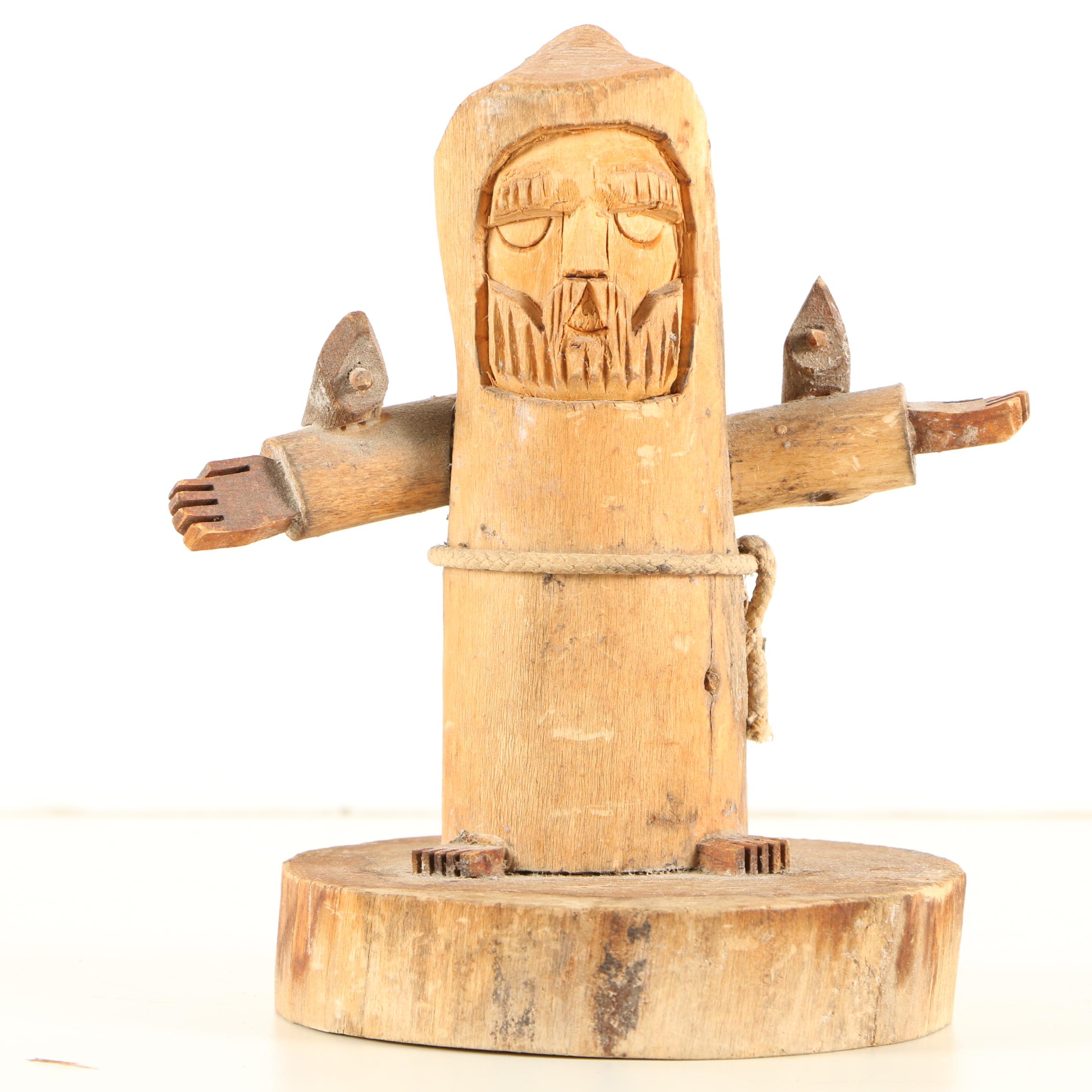 Ben Ortega Carved Wood Sculpture