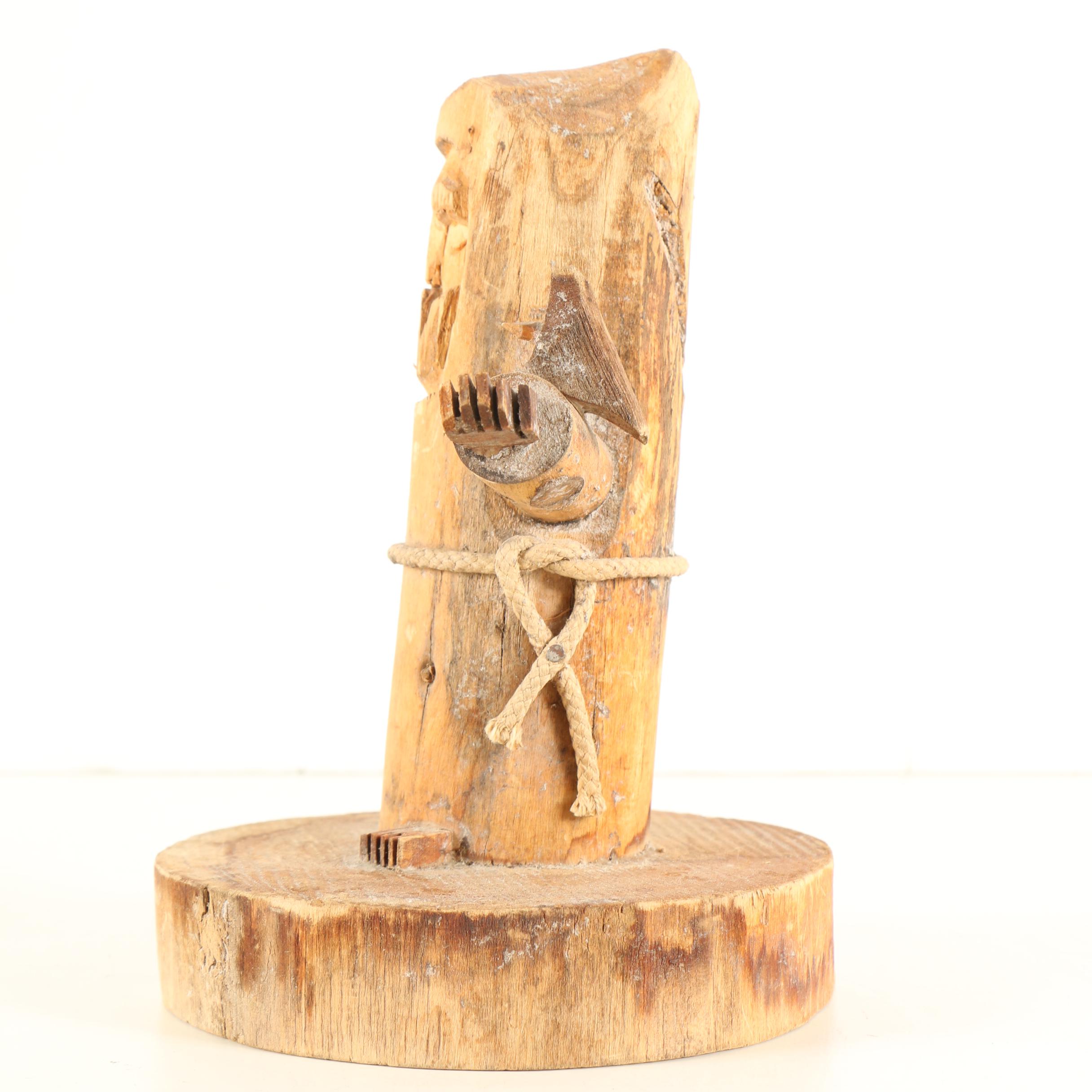 Ben Ortega Carved Wood Sculpture