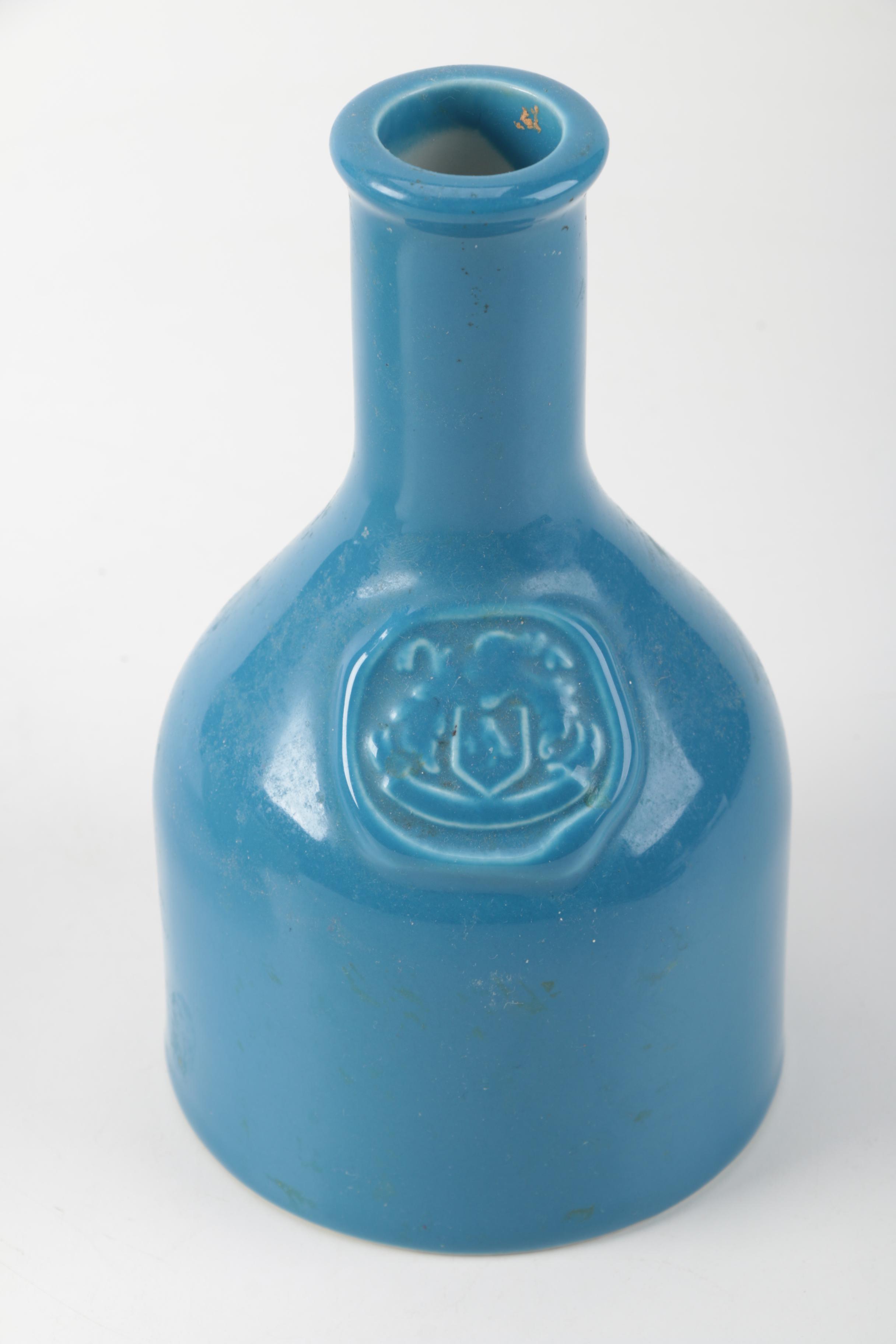 Vintage Wades "Irish Mist" Liqueur Porcelain Bottle and Ceramic Bowl